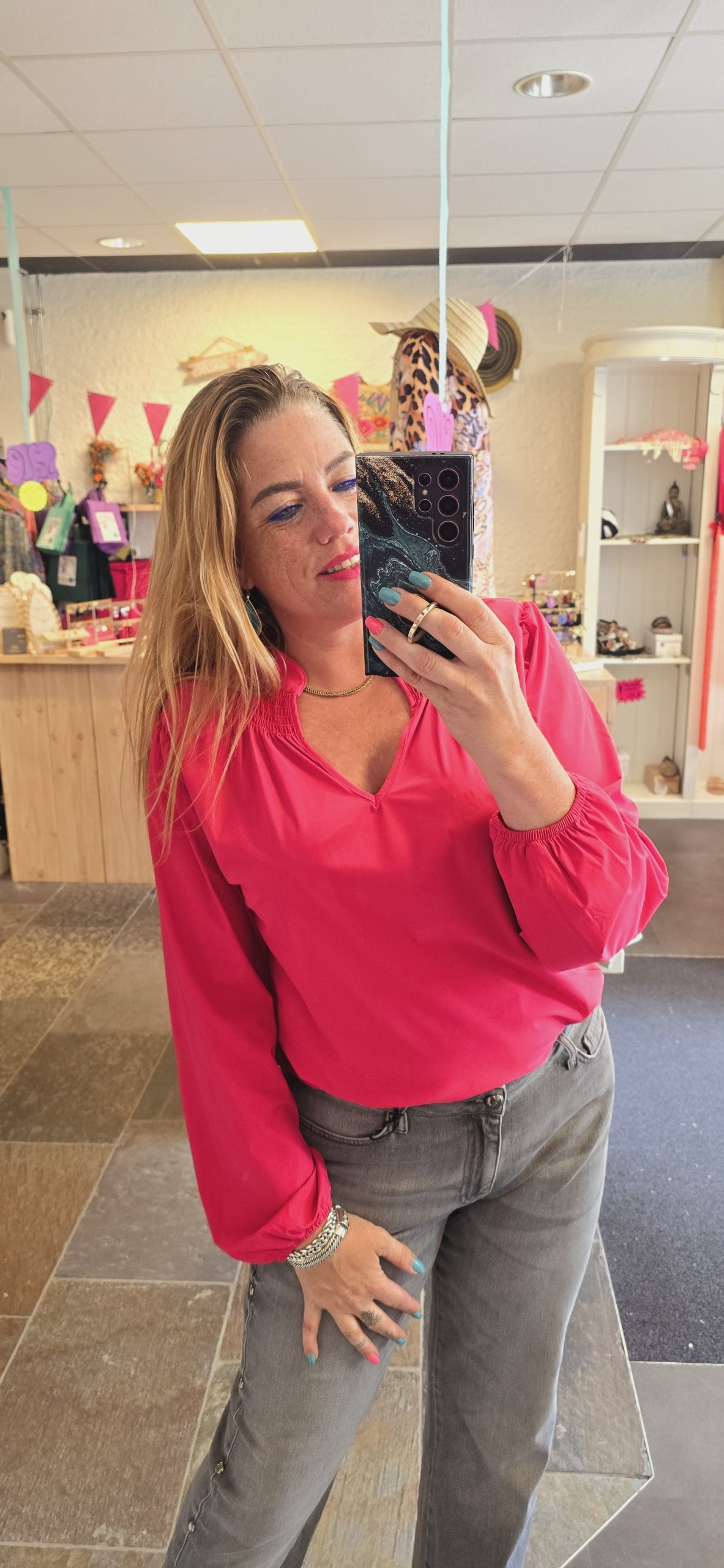 Blouse Steph fuchsia MAICAZZ