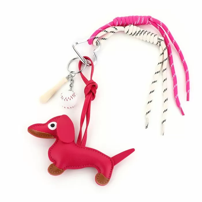 Tas/sleutel hanger roze