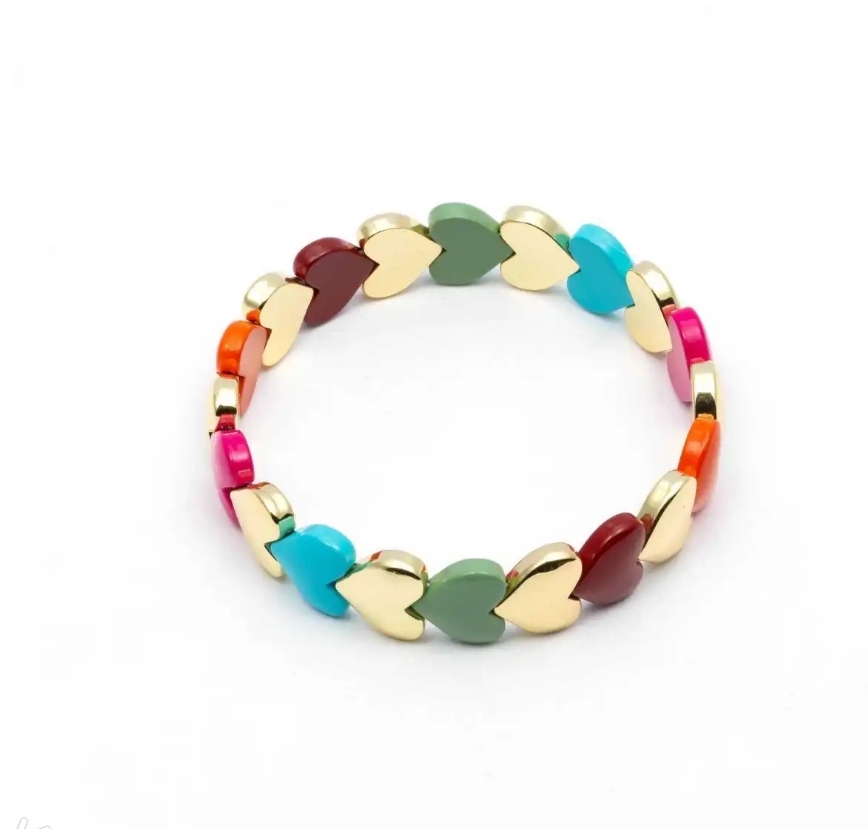 Happy Bracelet color hearts