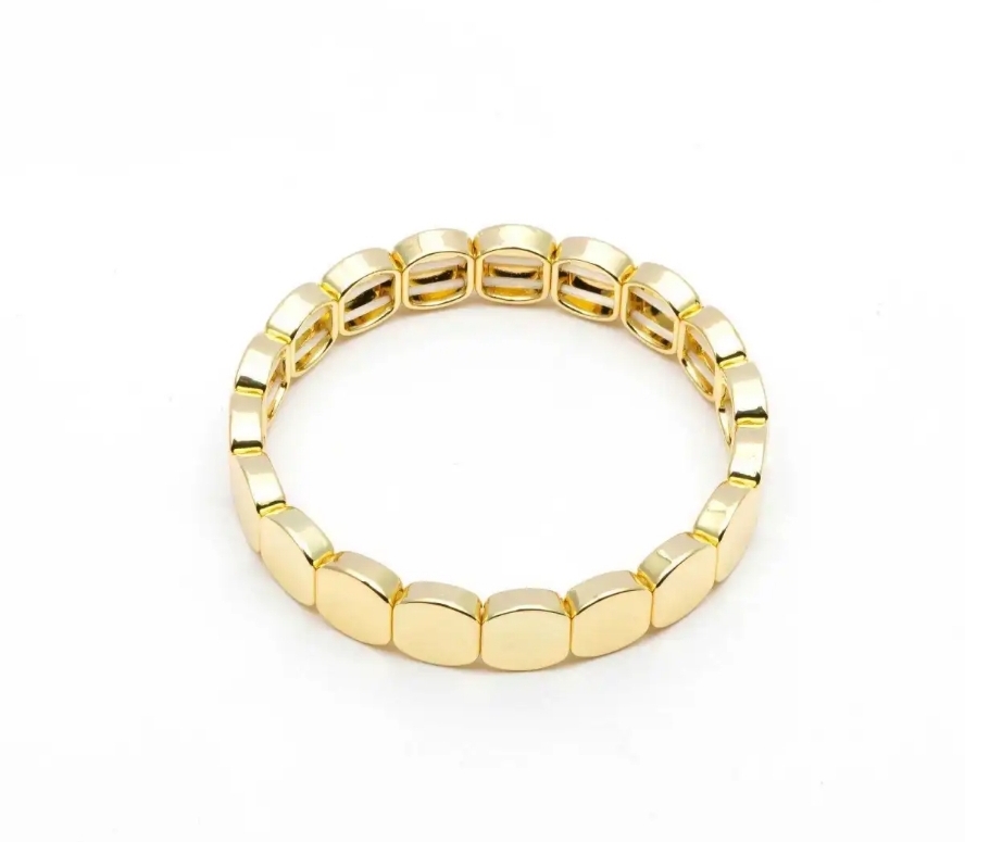 Happy Bracelet block gold