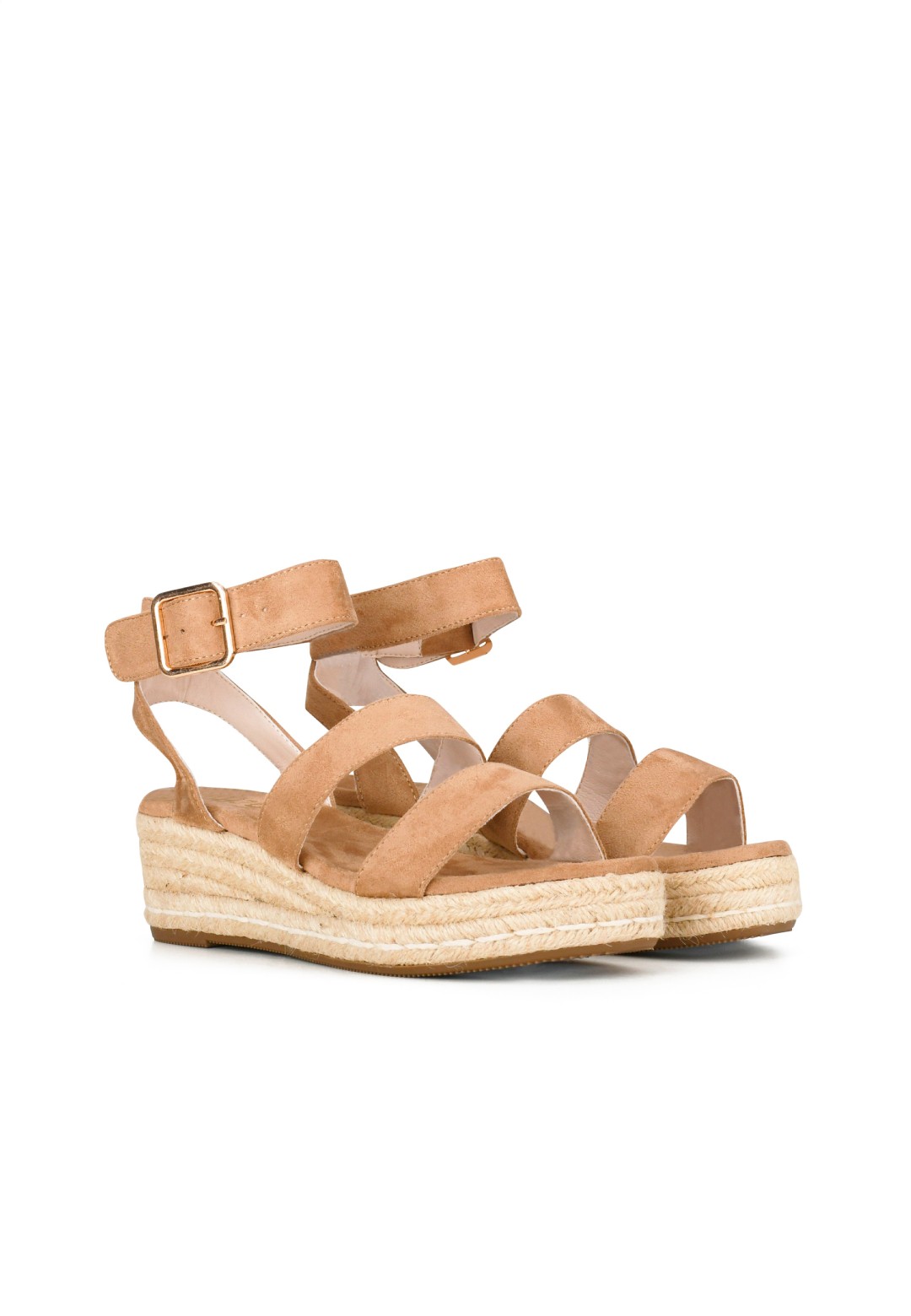 Sandalen June middel beige POSH BY POELMAN