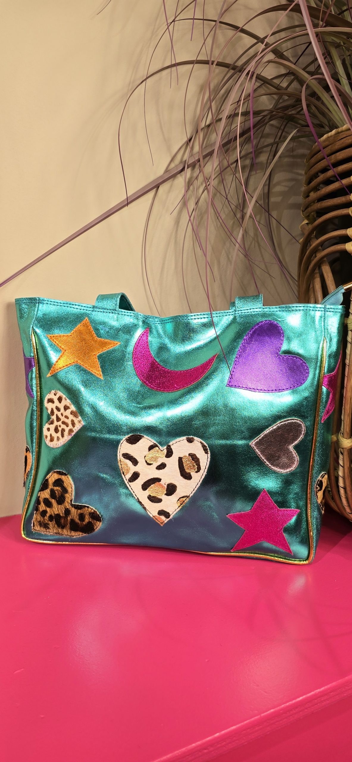 Tas moon turquoise klein