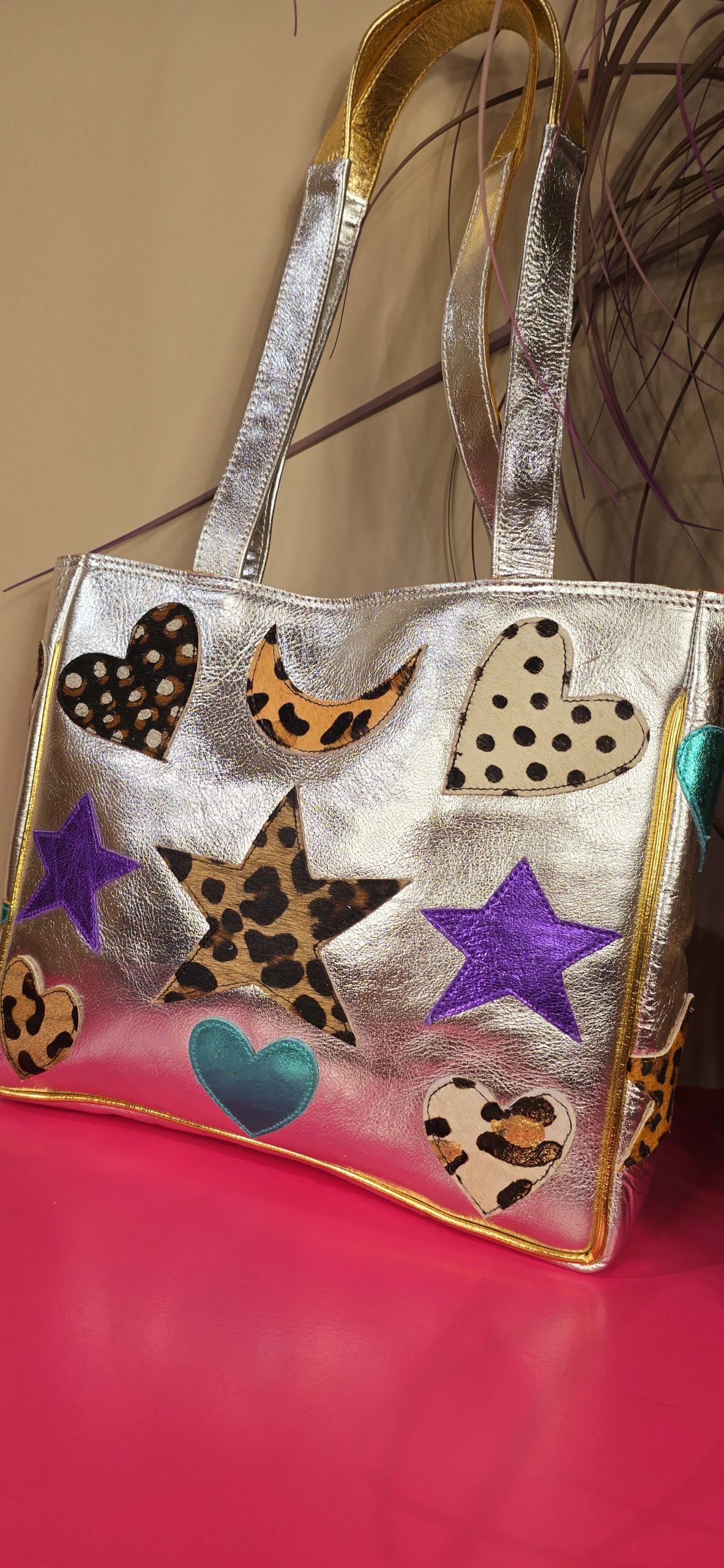 Tas moon Zilver klein