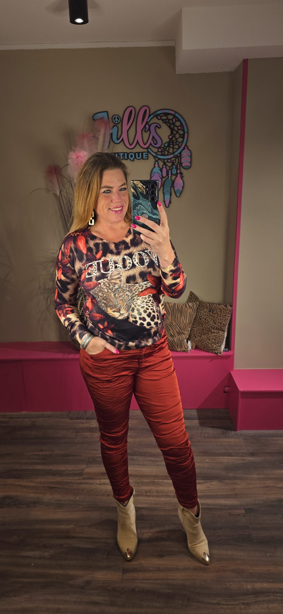 Broek jog dyvie rood