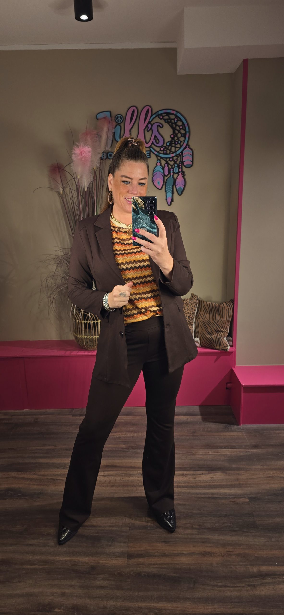 Top Emma bruin/cognac IZ NAIZ