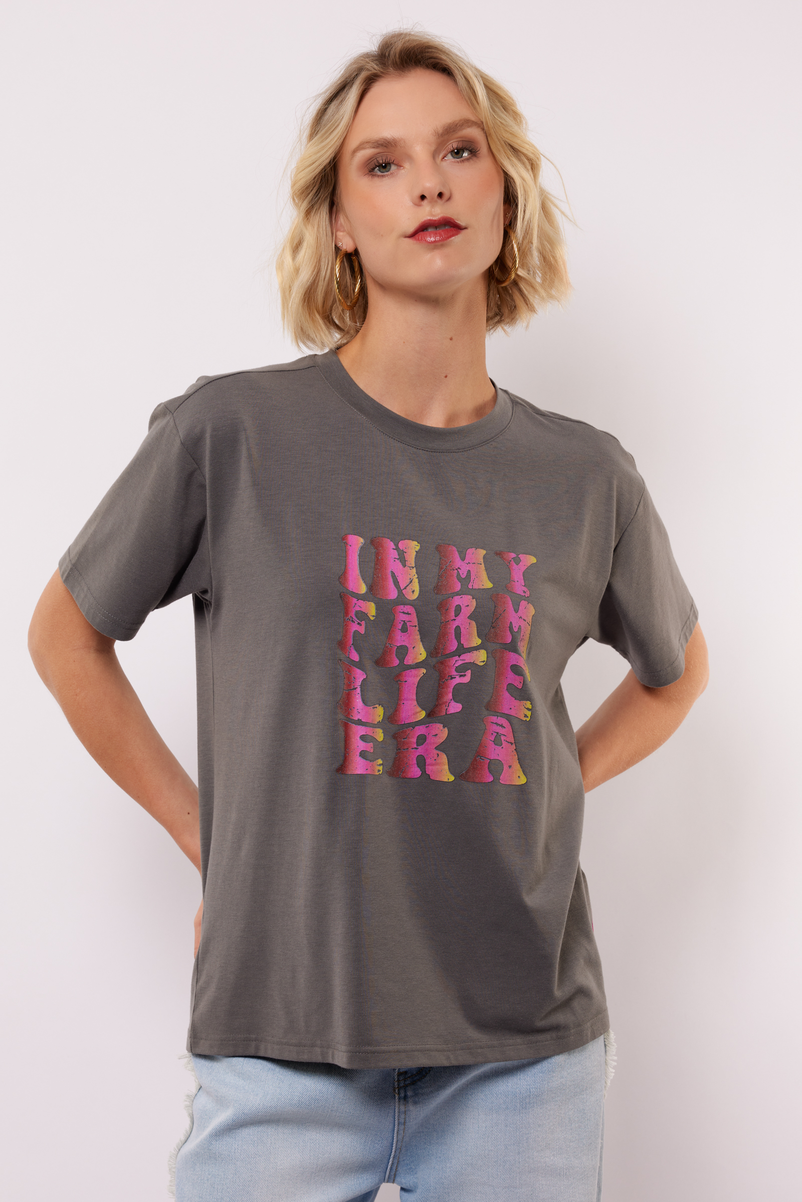 T-shirt Nerina grey FLURESK