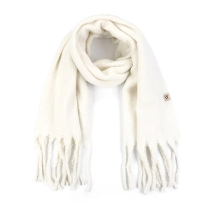 Sjaal winter off white