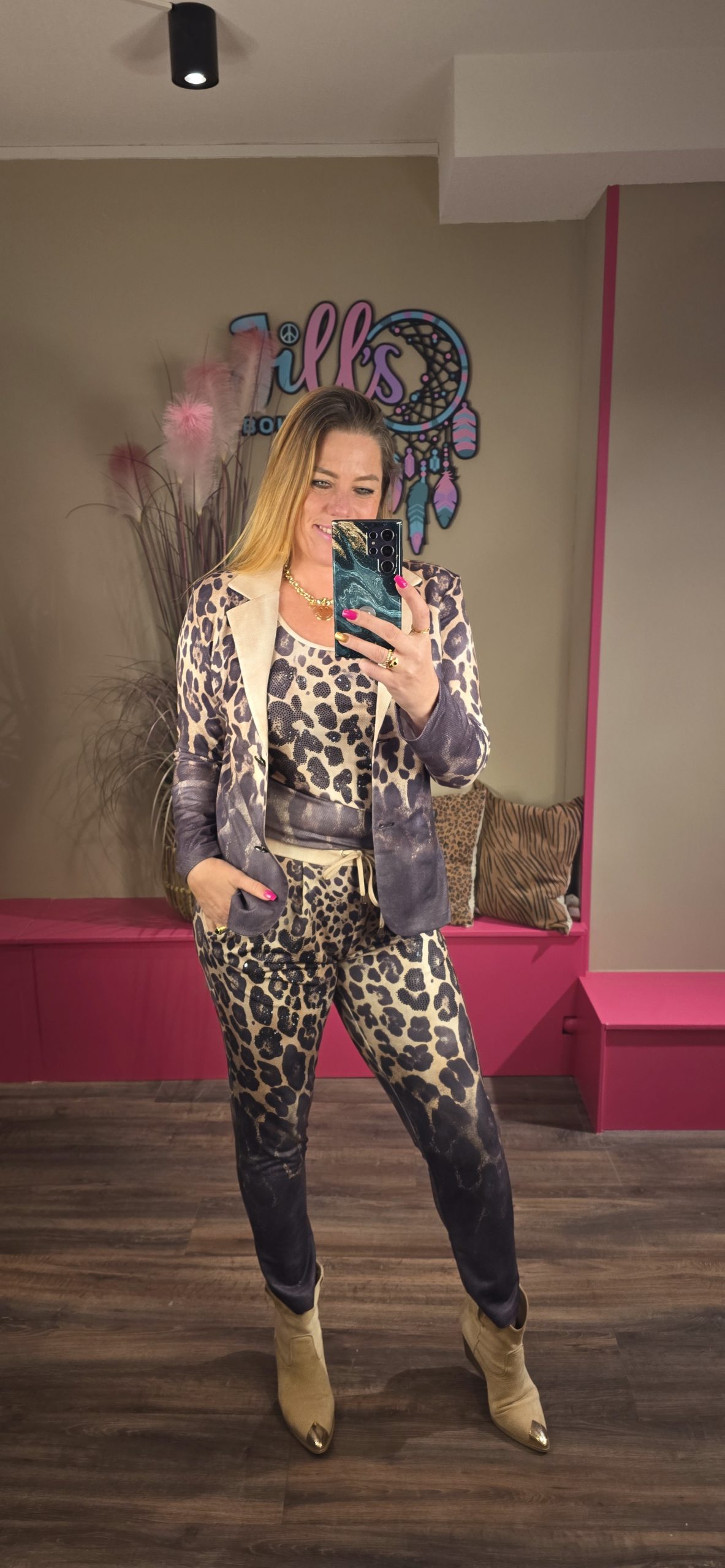 Blazer leopard grey/beige MISSY