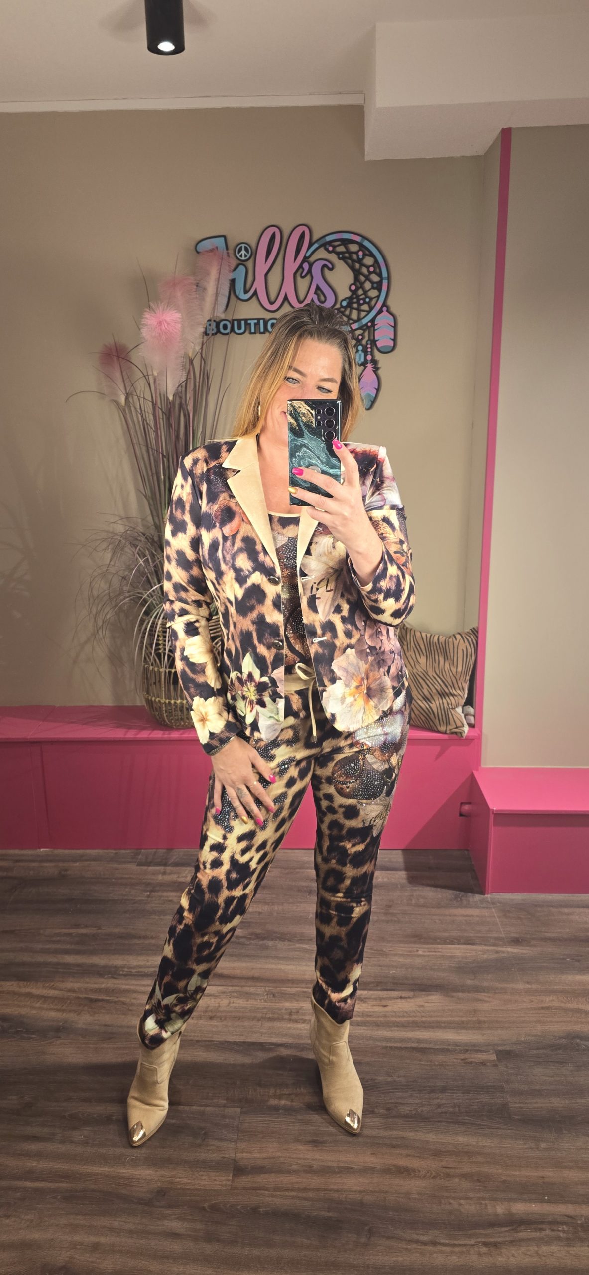 broek luipaard flowers MISSY