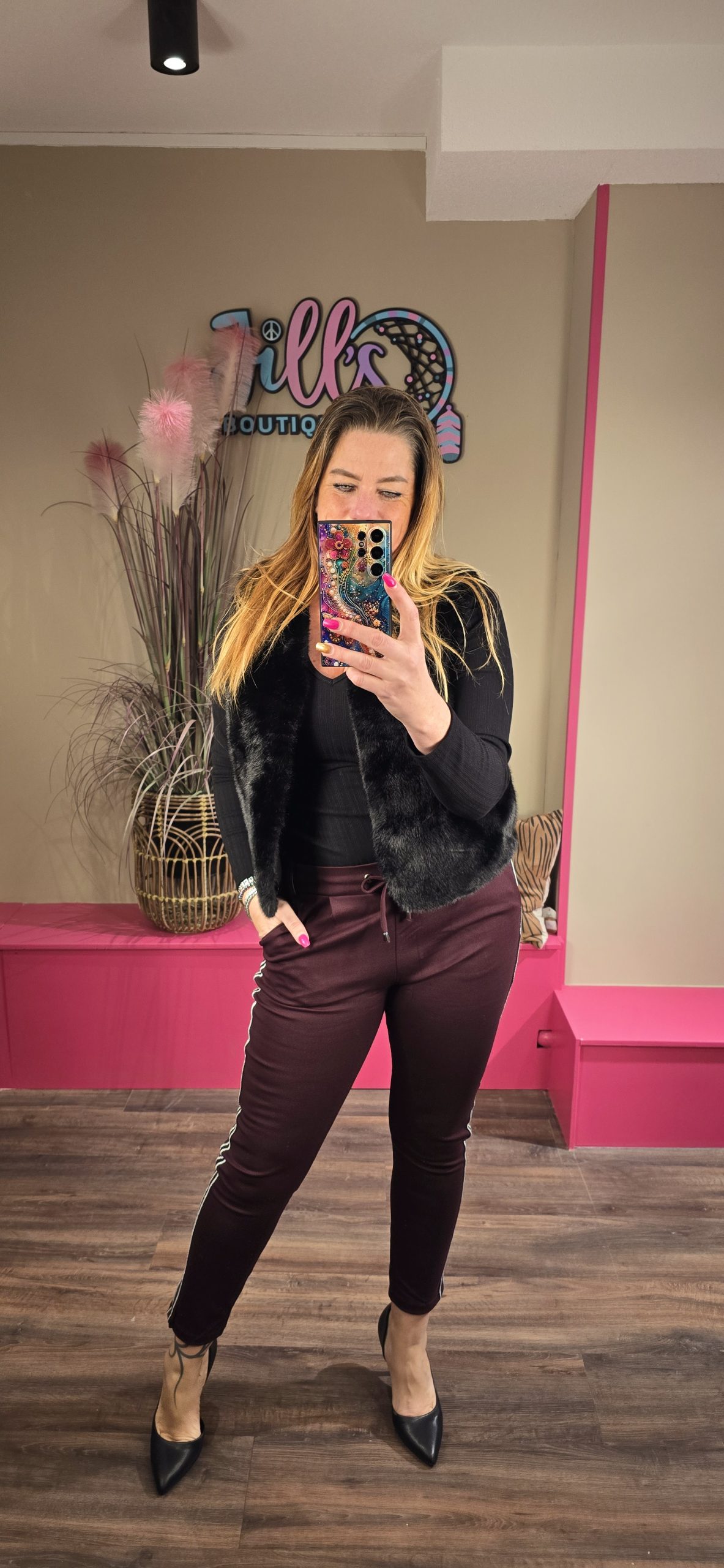 Broek aubergine MISSY