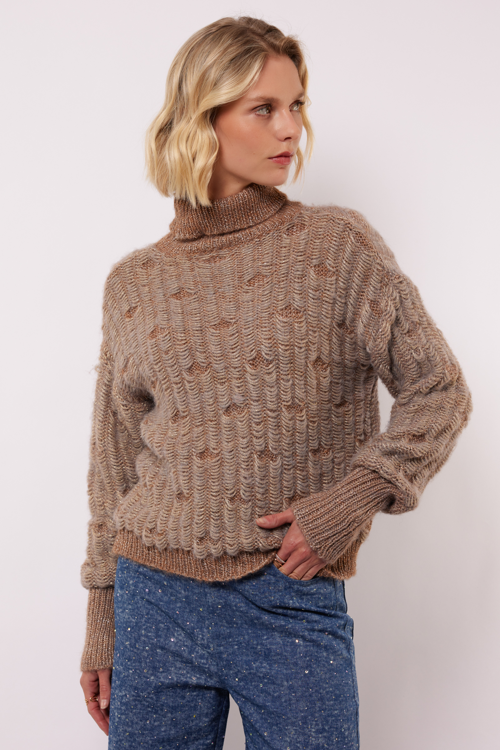 sweater lira warm taupe