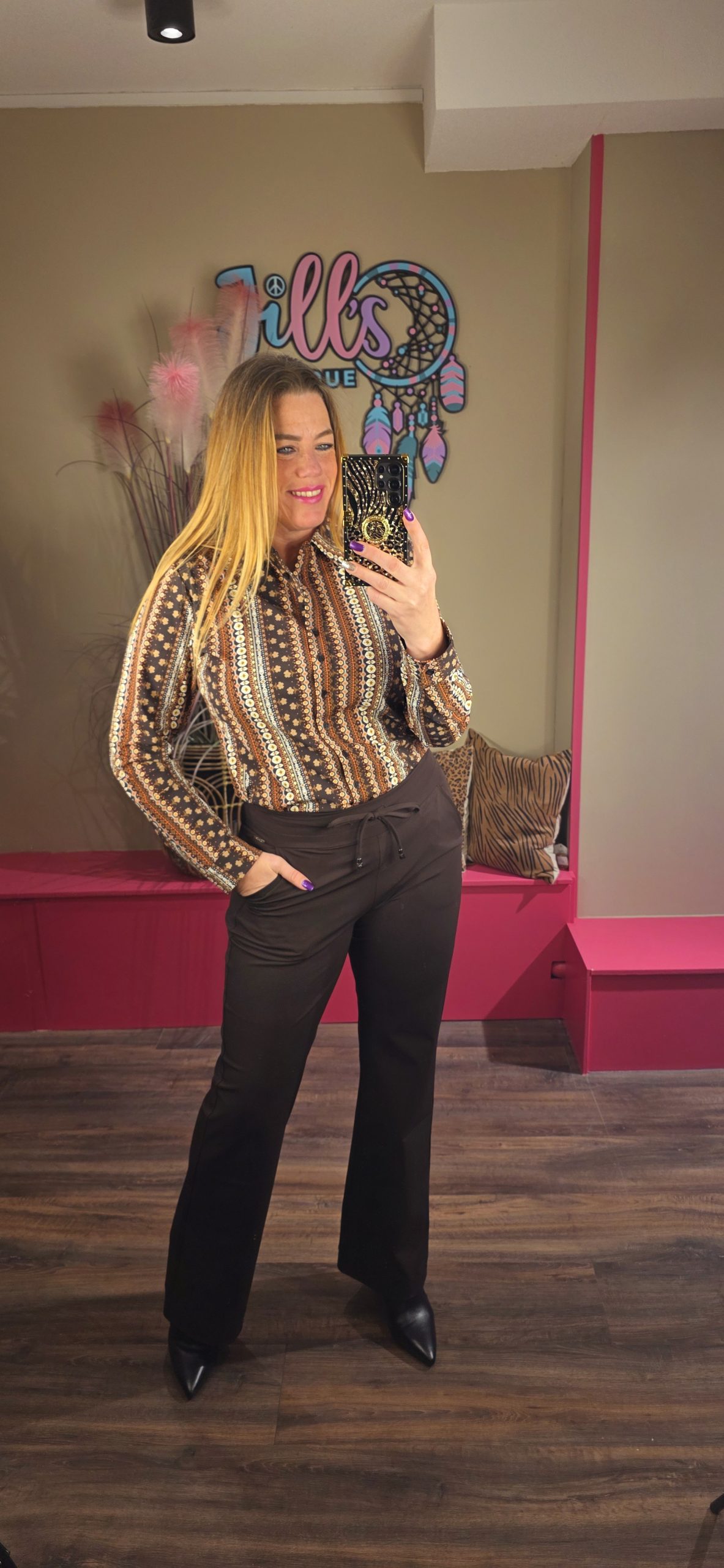 Blouse Espresso Boho Print MI PIACE