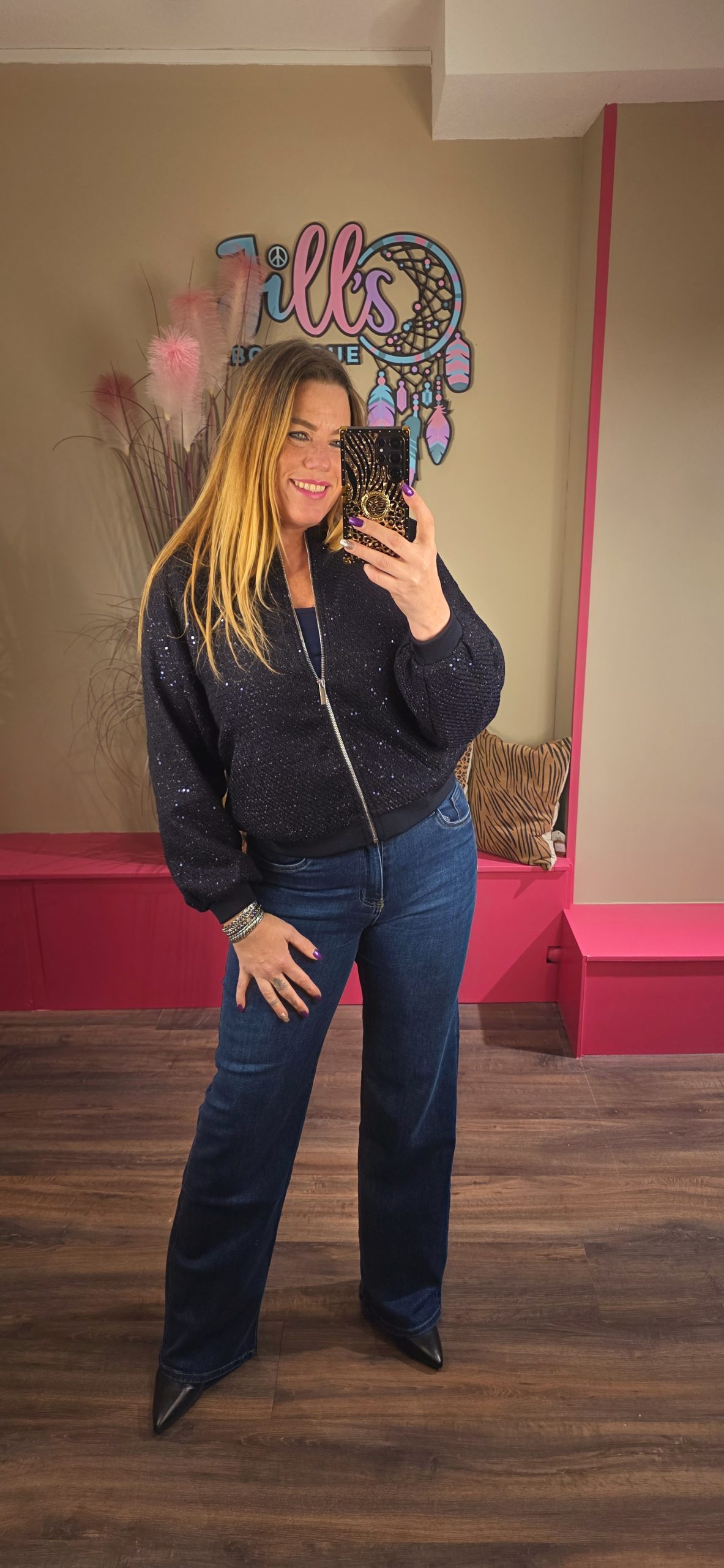 Broek wide leg DENIM TALL! GOODIES