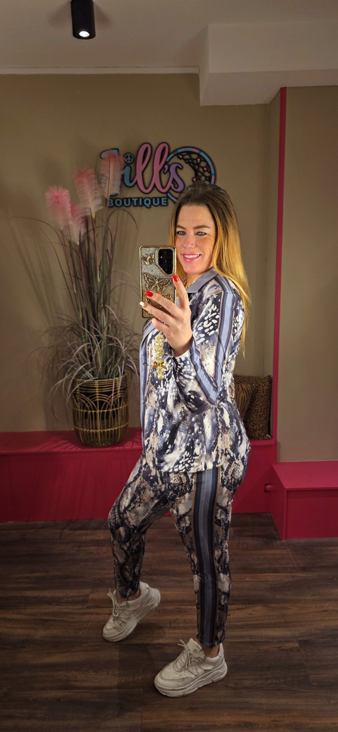 Broek grey/beige MISSY