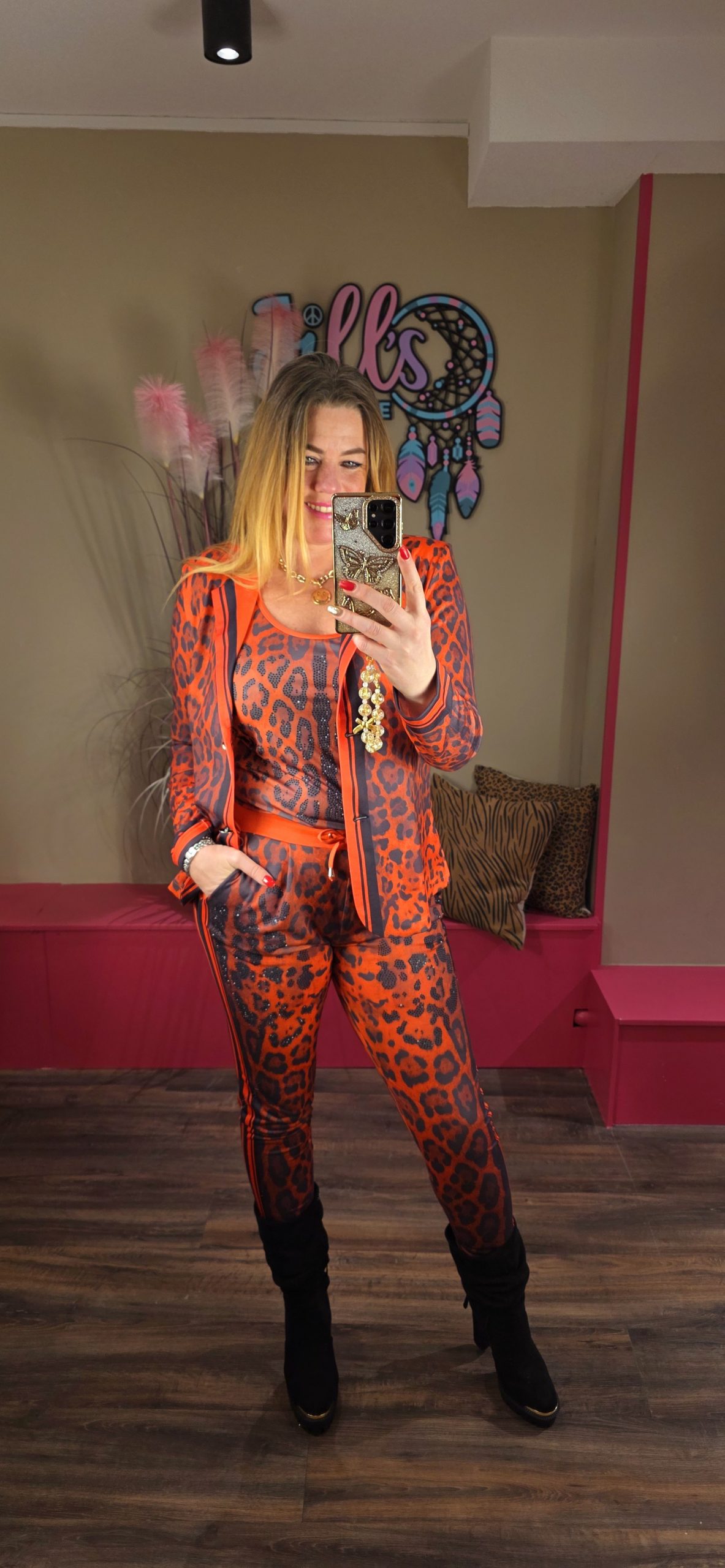 Hempje rood leopard MISSY