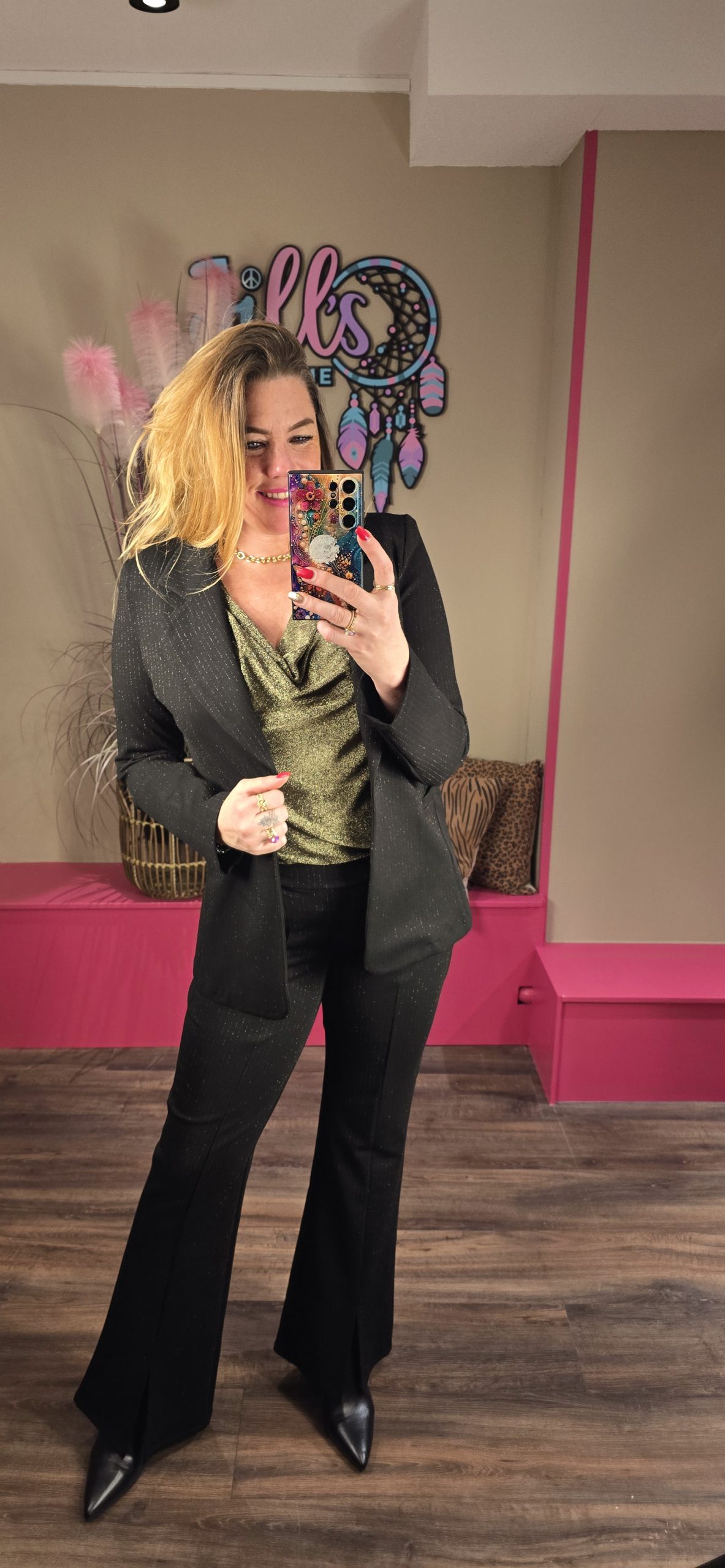 Top waterval goud/zwart IZ NAIZ