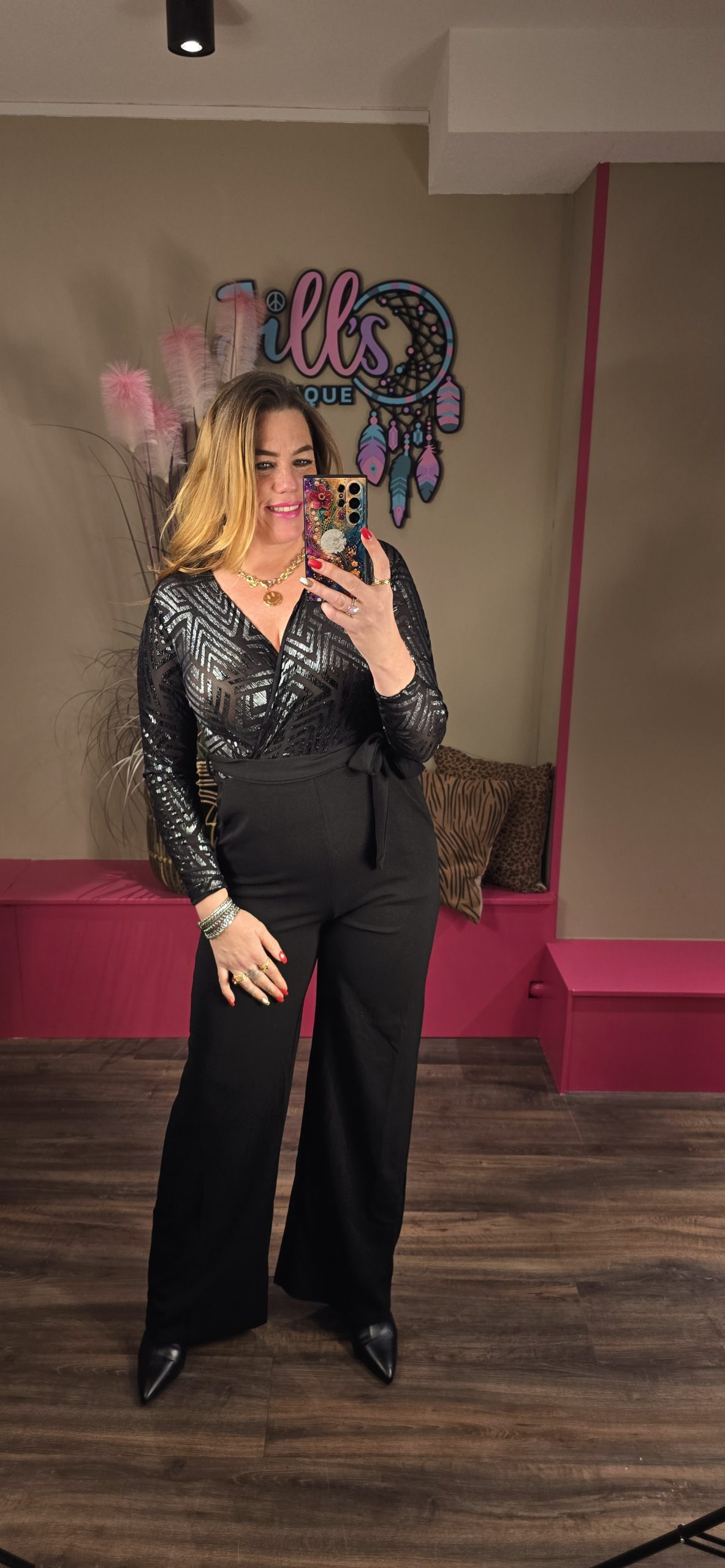 Jumpsuit silver BY SWAN