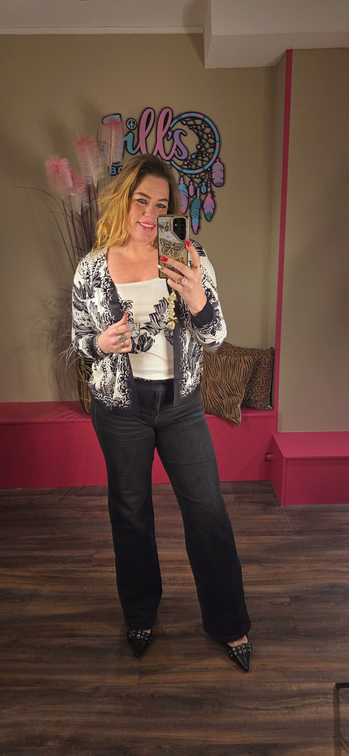 Two Piece Black and White Missy