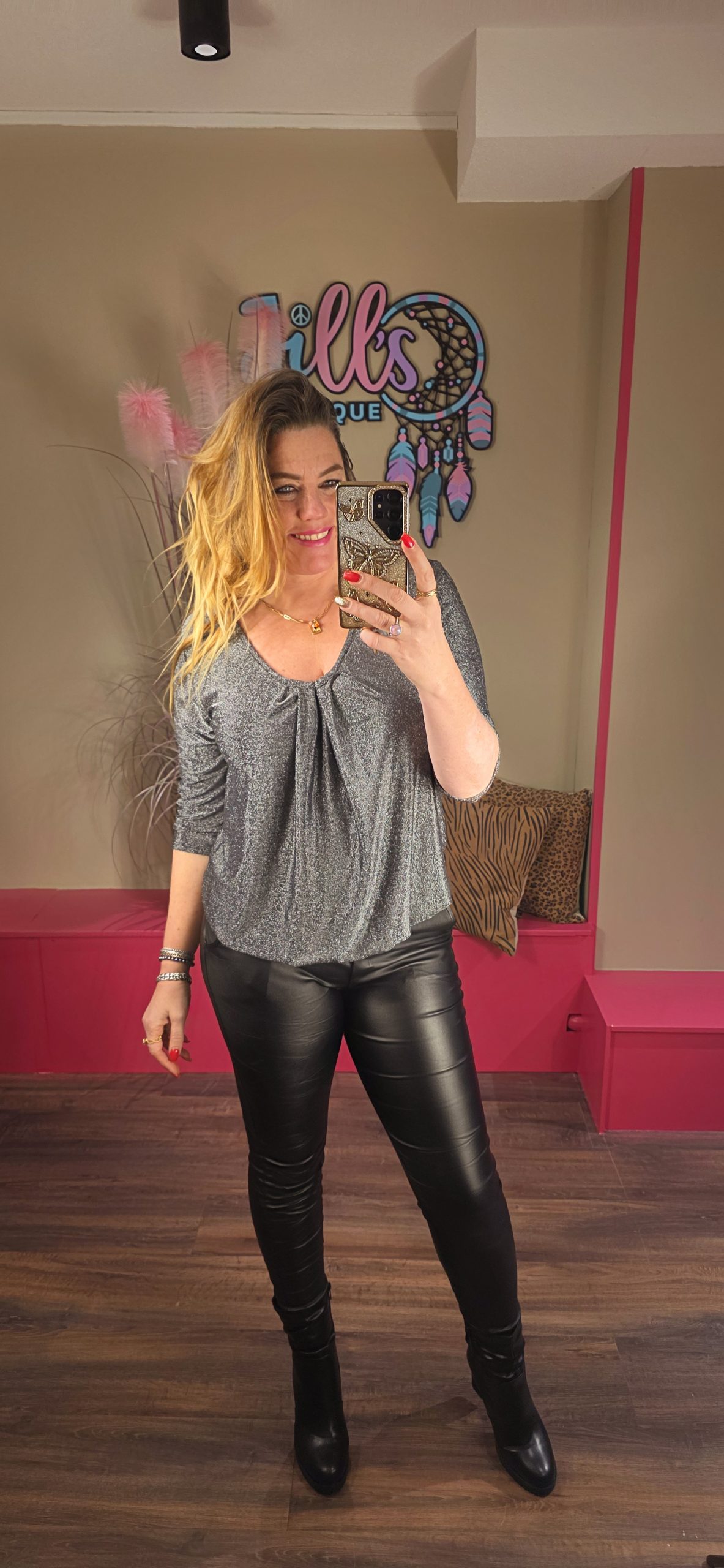 Ballon top zilbver IZ NAIZ