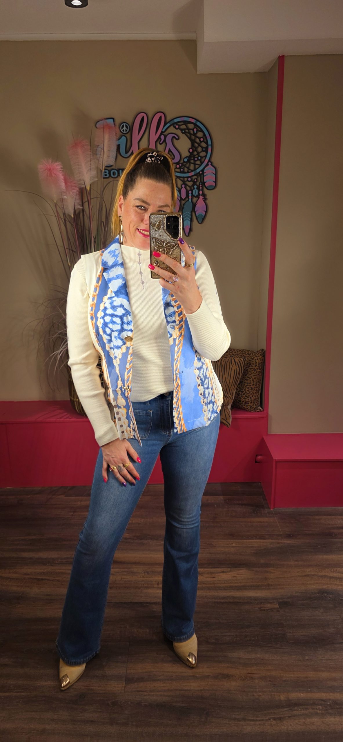 Gilet chain blue MISSY