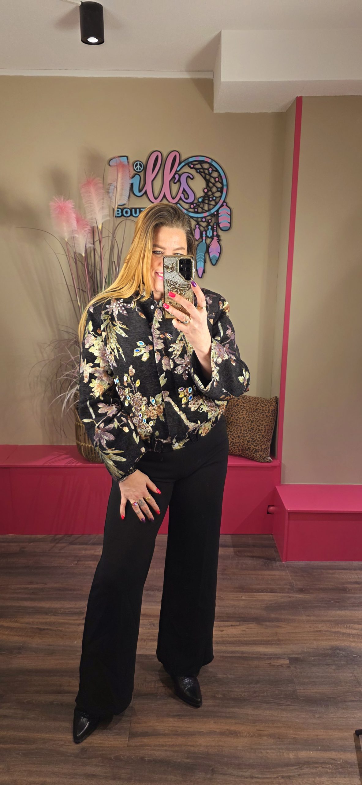 Jas bomber jungle leaves