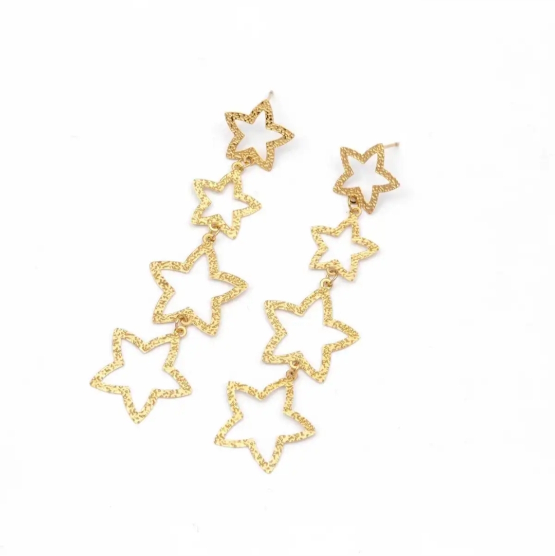 Oorbellen star shiny WAUW