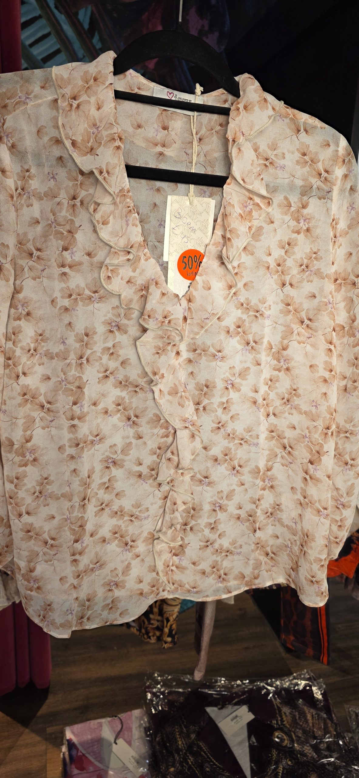 Blouse bloem orange MISSY