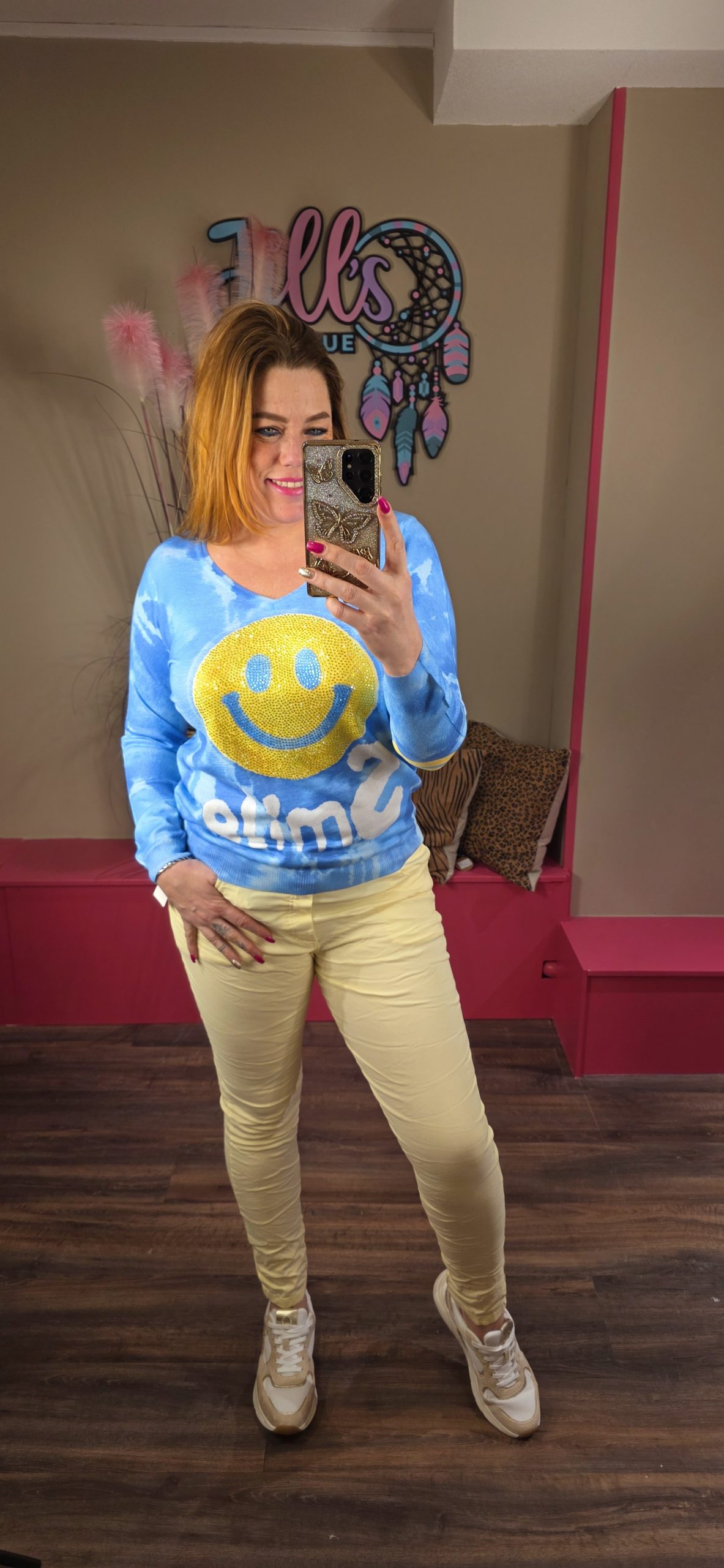 Trui Happy blue MISSY