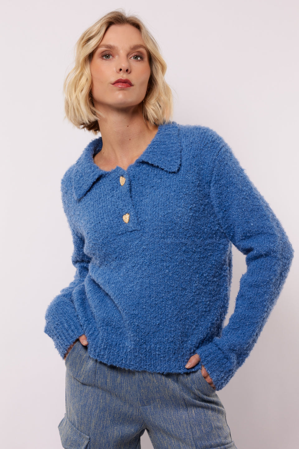 Sweater Zorina crisp blue FLURESK
