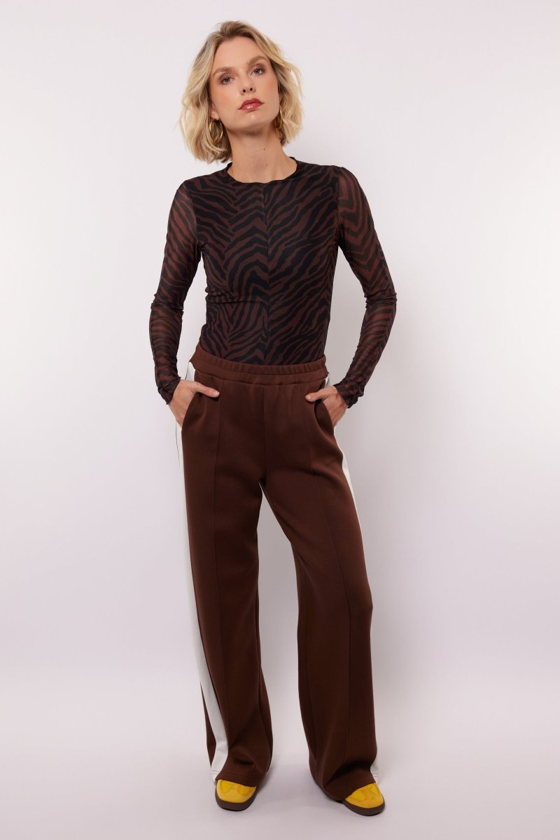 Top Lawrence moka brown/black FLURESK