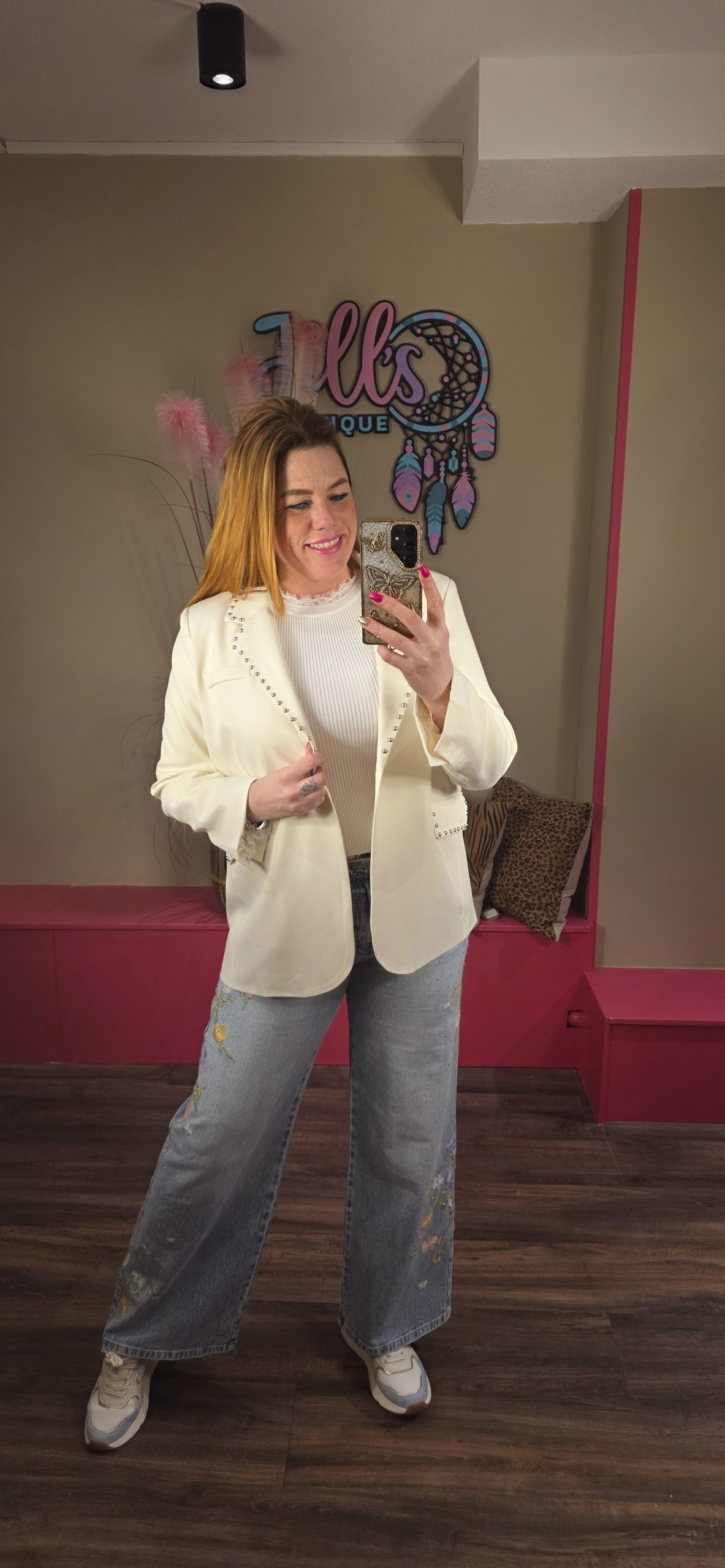 Blazer studd offwhite