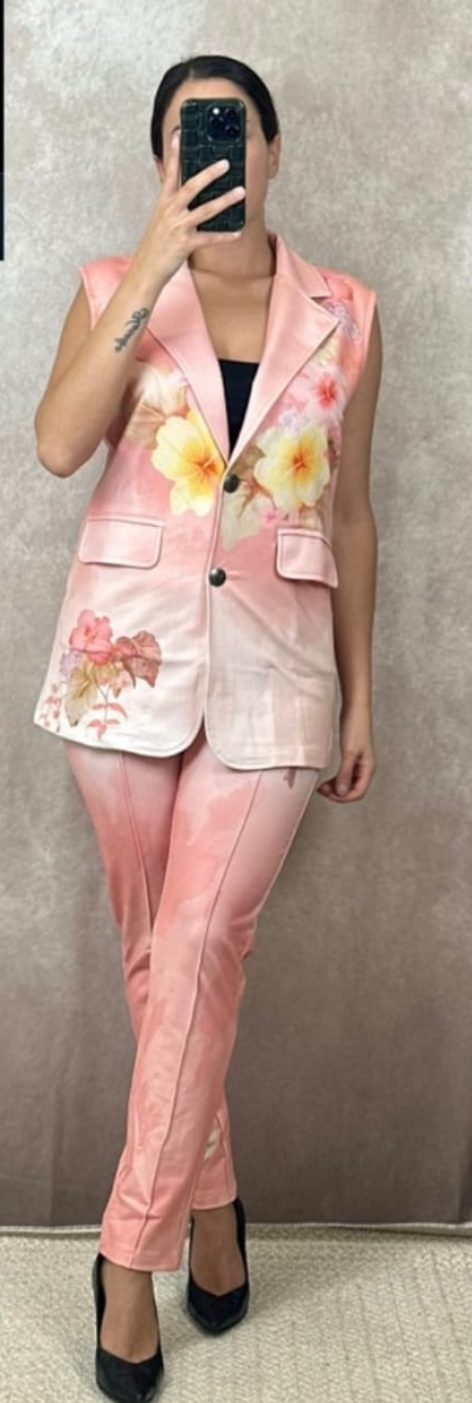 Set Gilet zalm/koraal MISSY