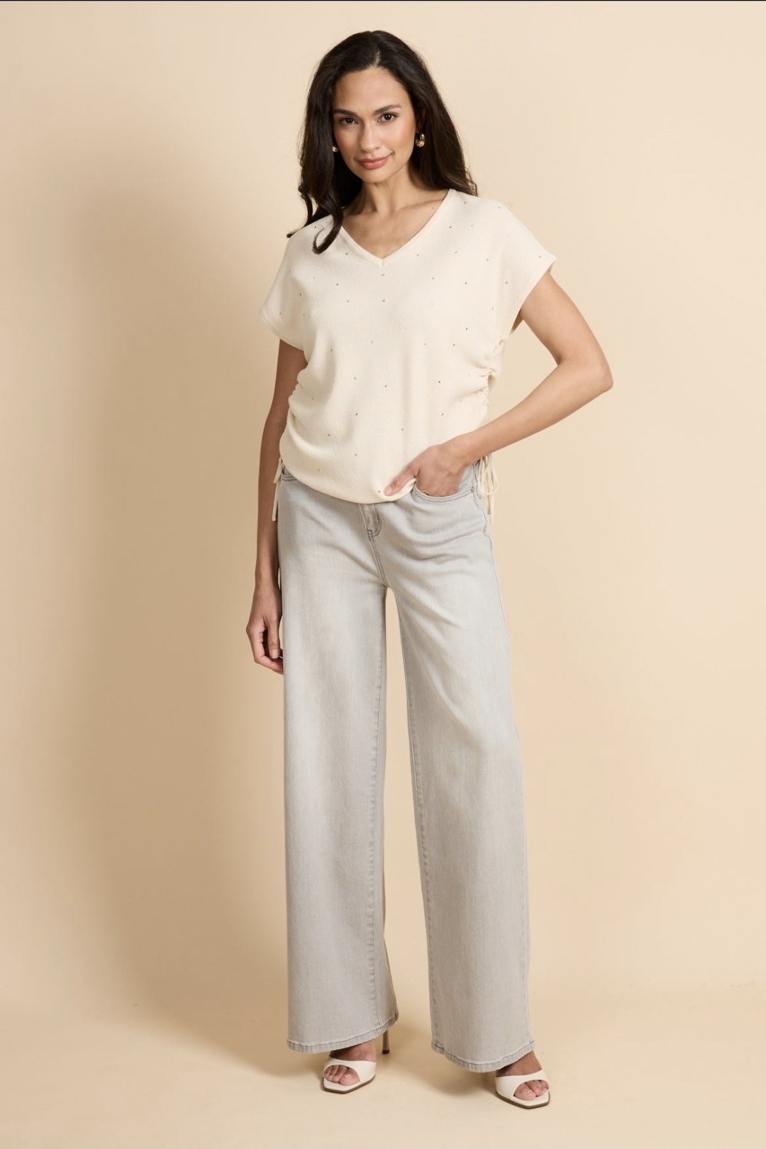 Broek Neona denim light grey GMAXX