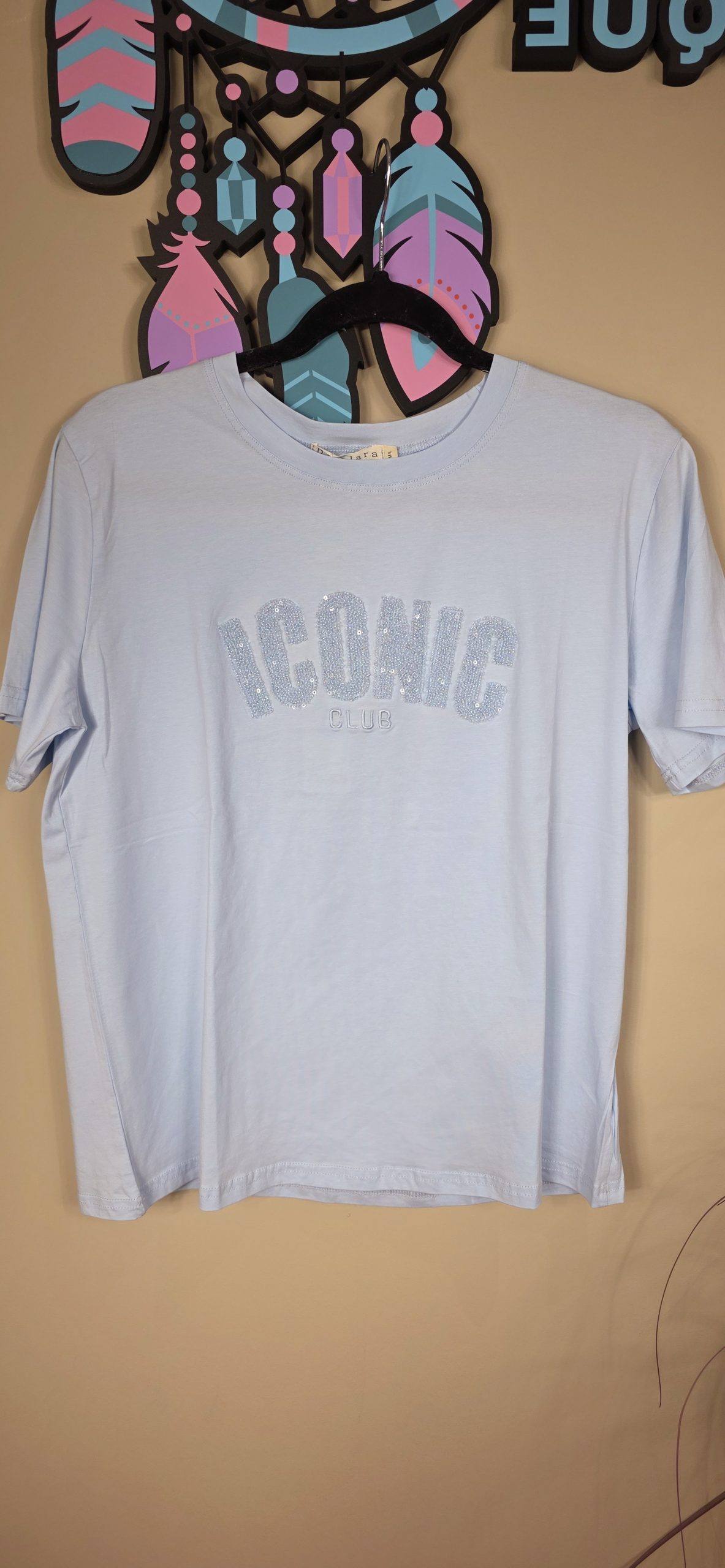 T-shirt Iconic blauw