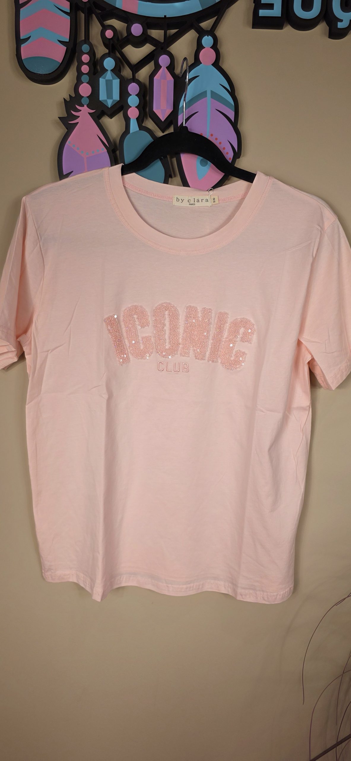 T-shirt iconic roze
