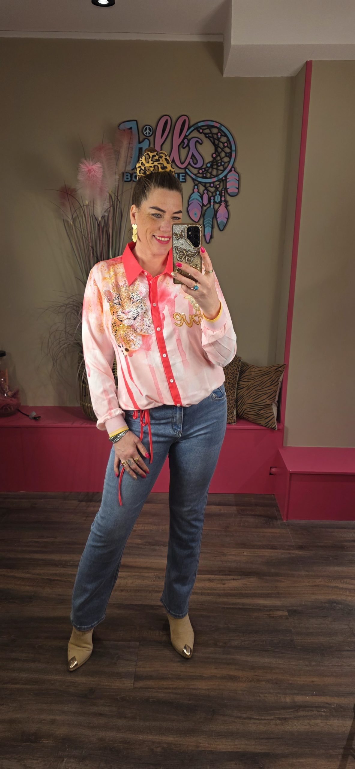 Blouse kraag Pink Panter MiSSY