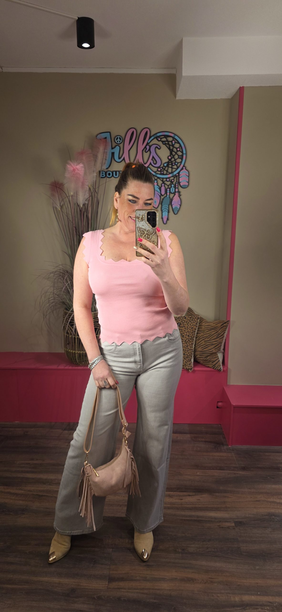 Broek Neona denim light grey GMAXX