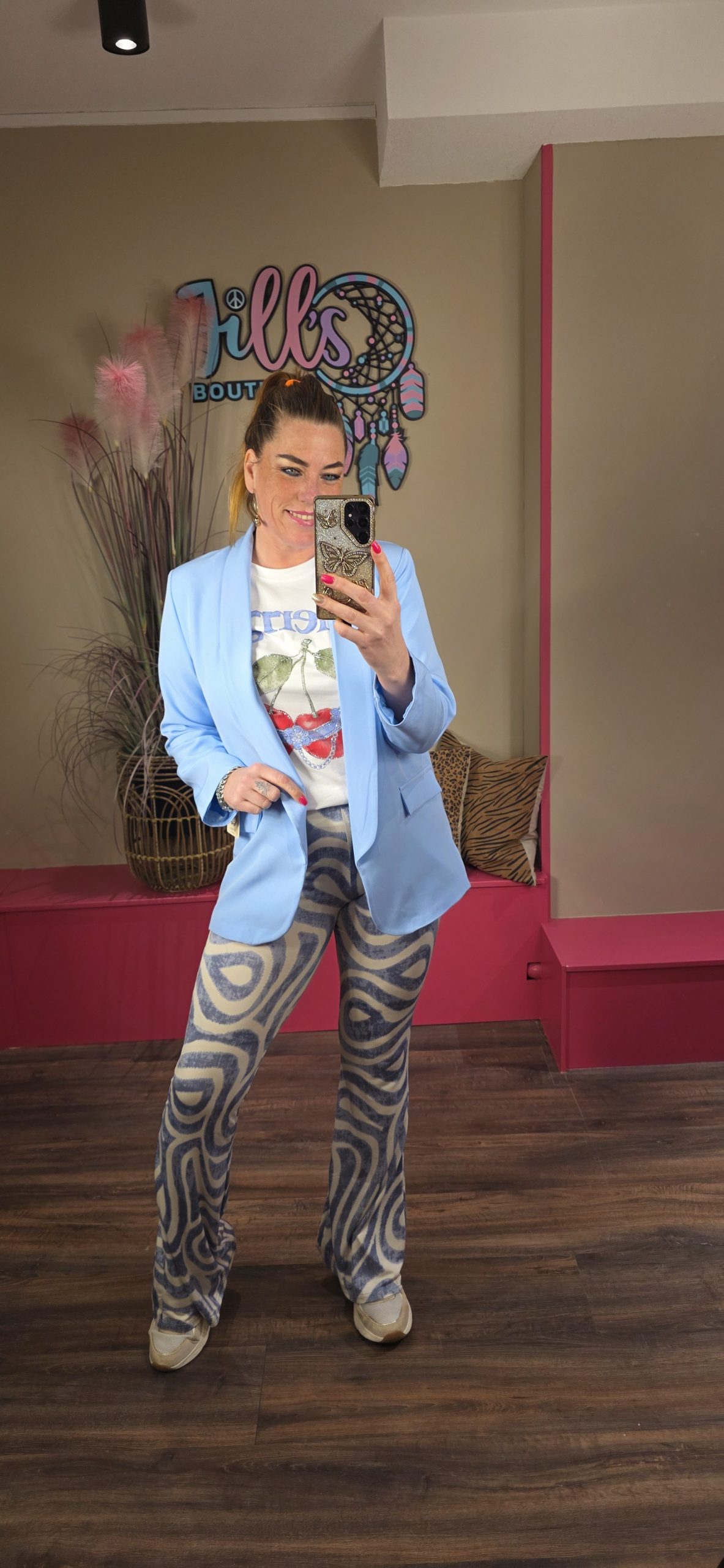 Broek Kim blue BY SWAN