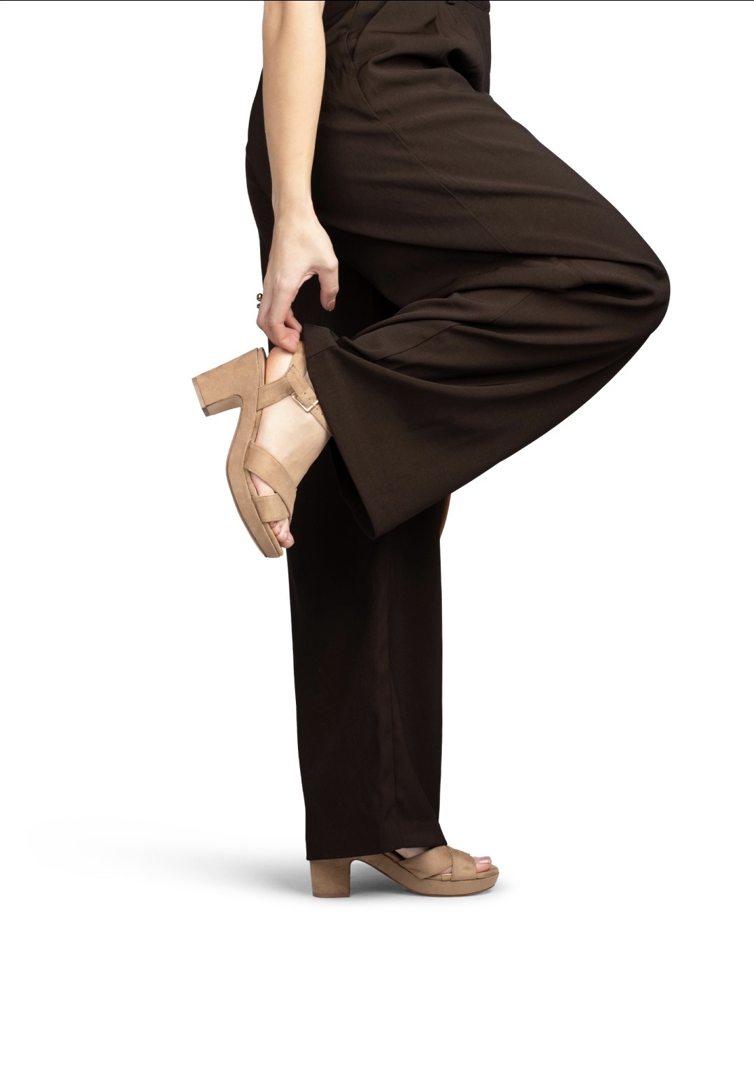 Sandalen Mary Middle beige POSH BY POELMAN