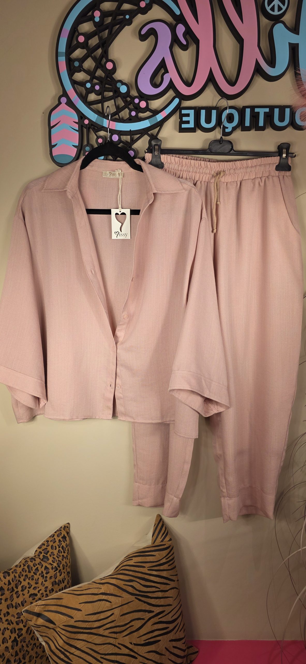 Set Linnen roze MISSY