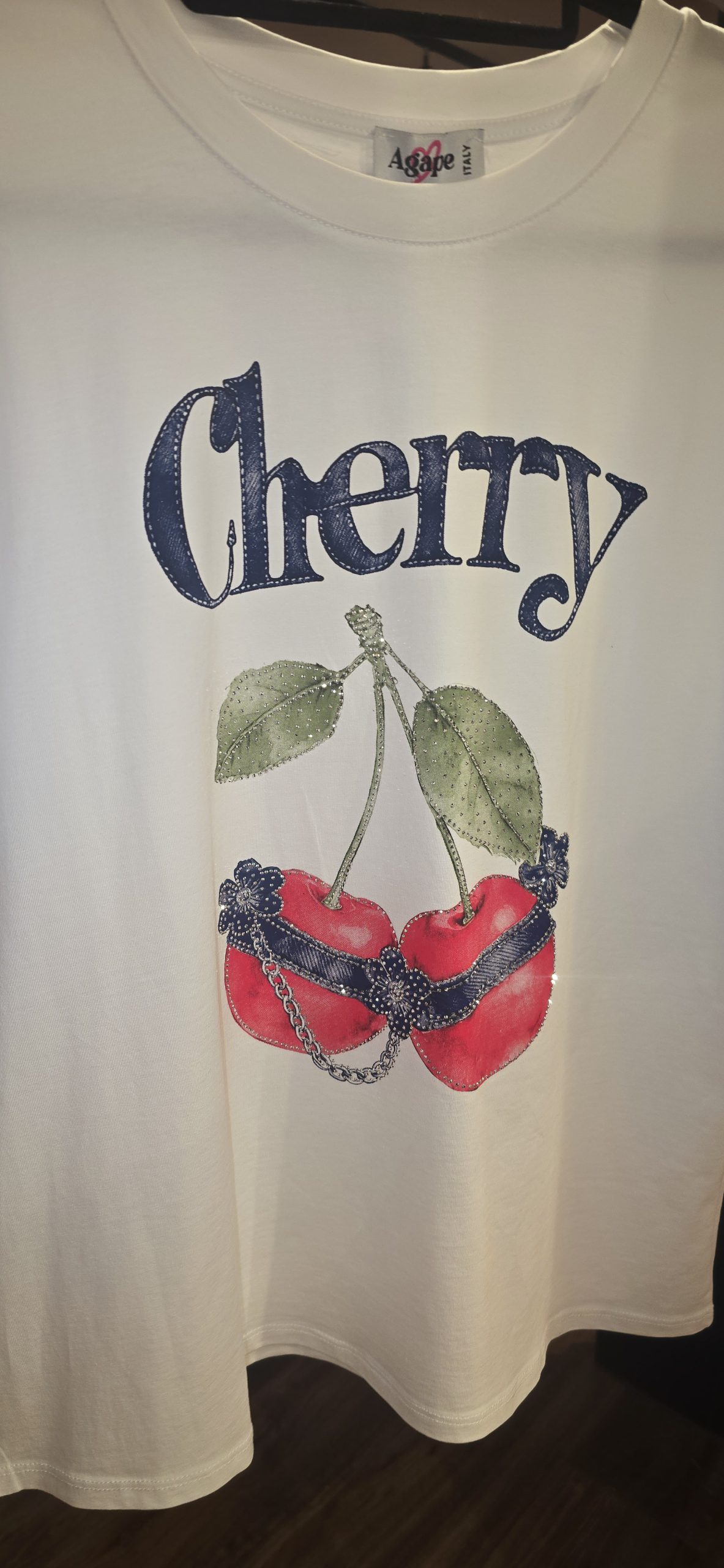 T-shirt cherry navy 2