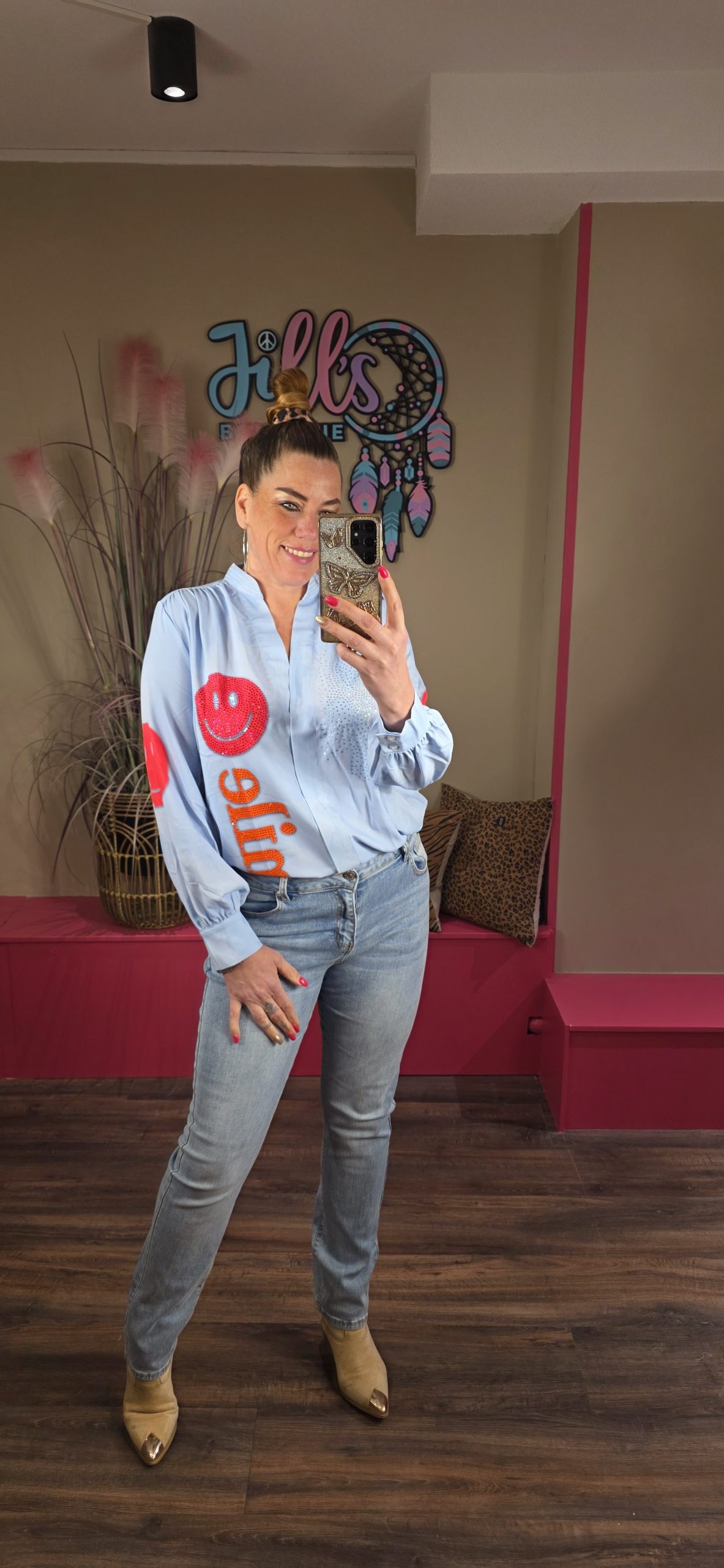 Blouse smile light blue MISSY
