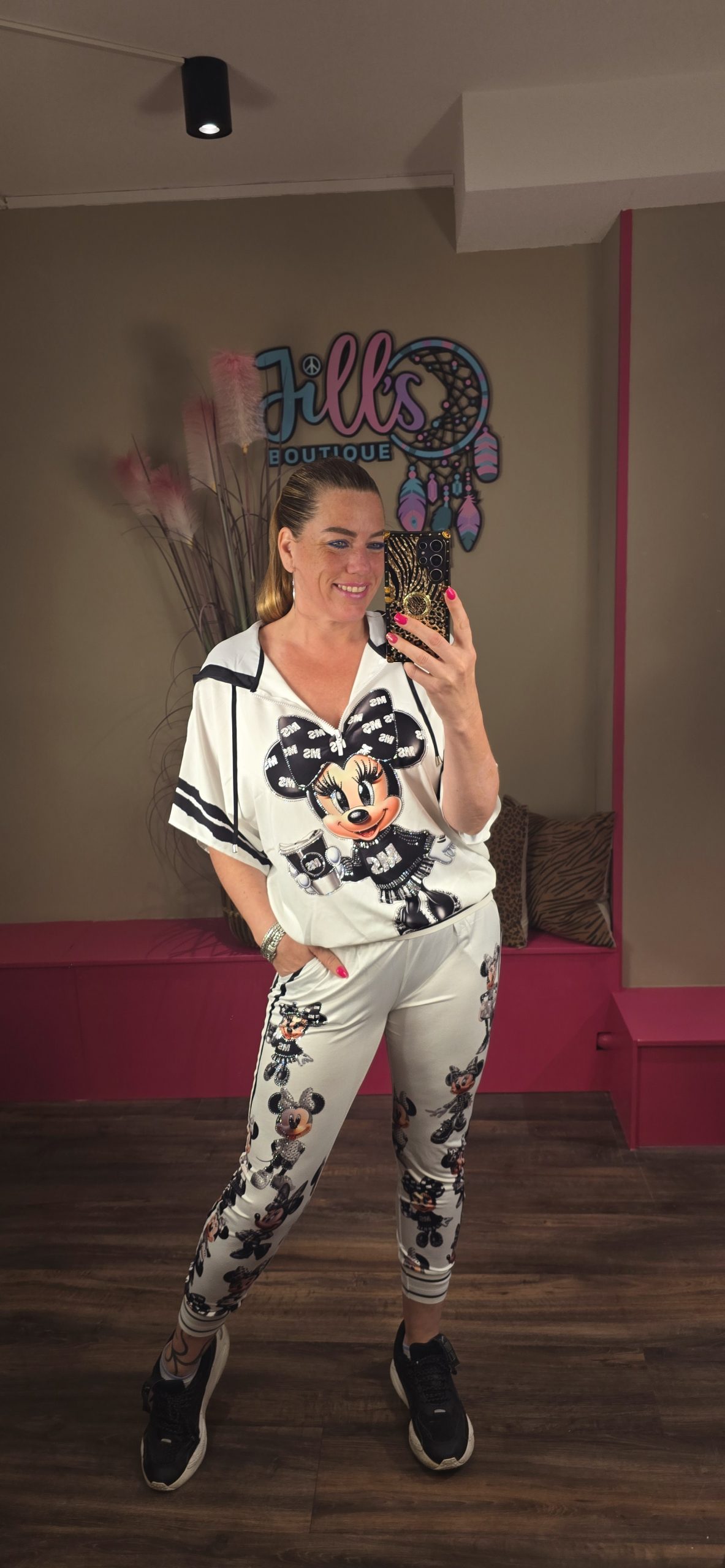 Set micky mouse zwart/wit MISSY