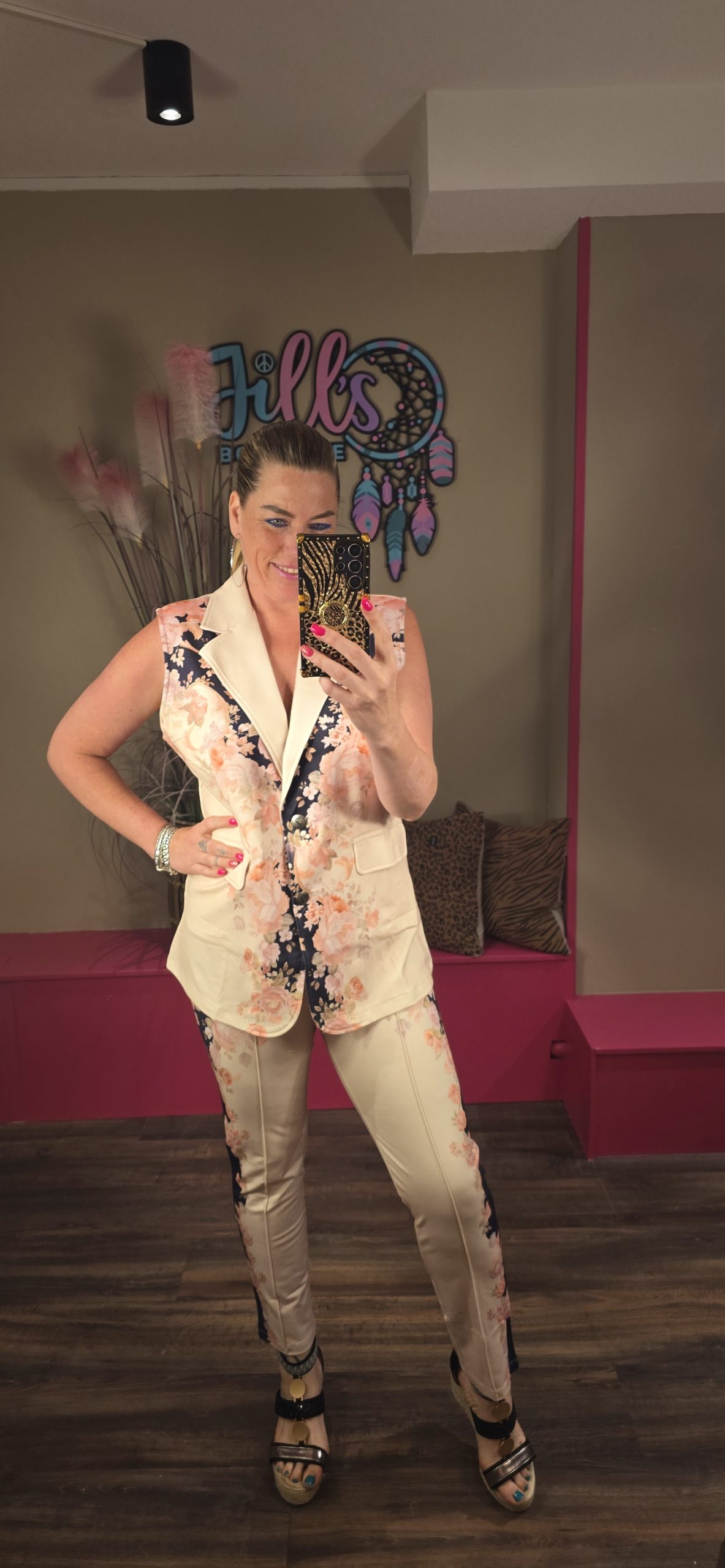 SET gilet flowers MISSY