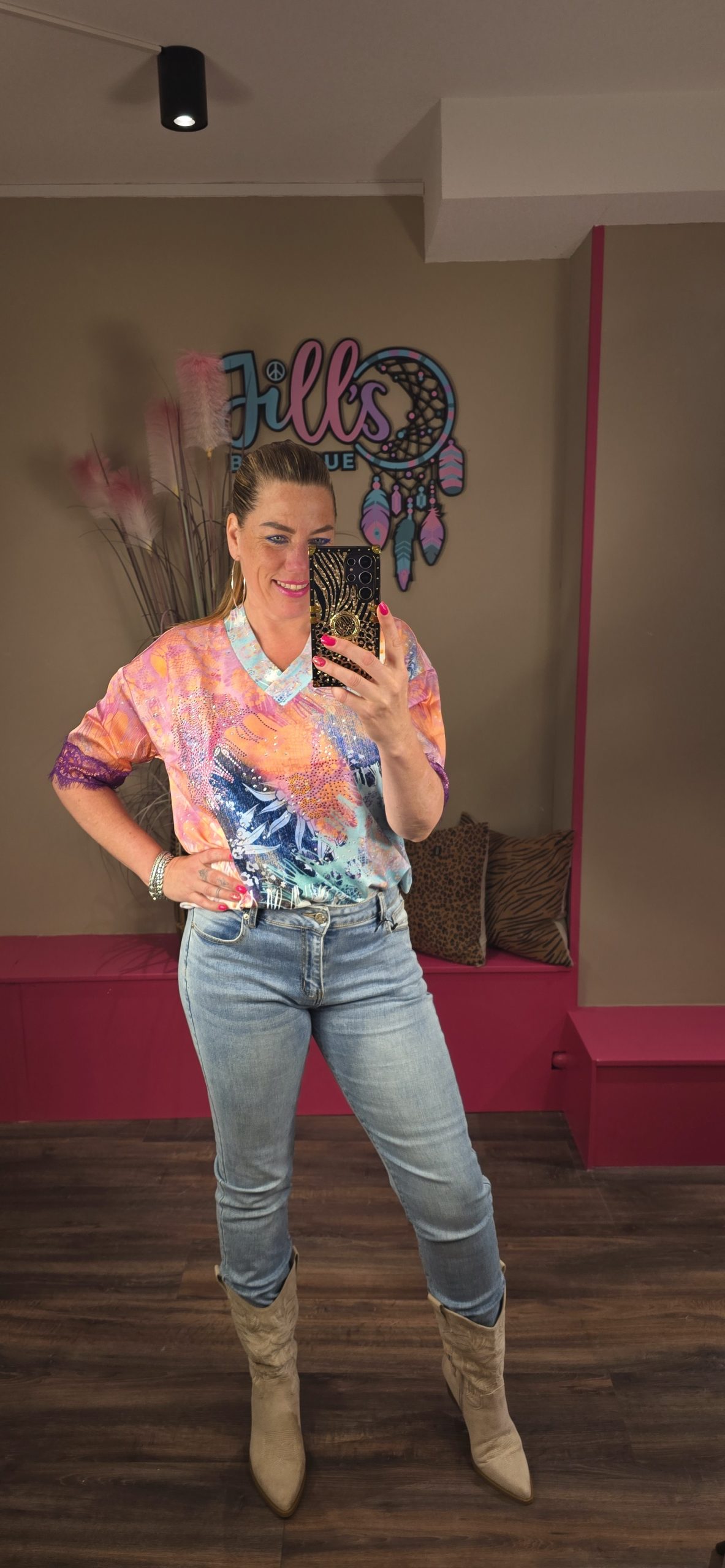 T-shirt turquoise missy