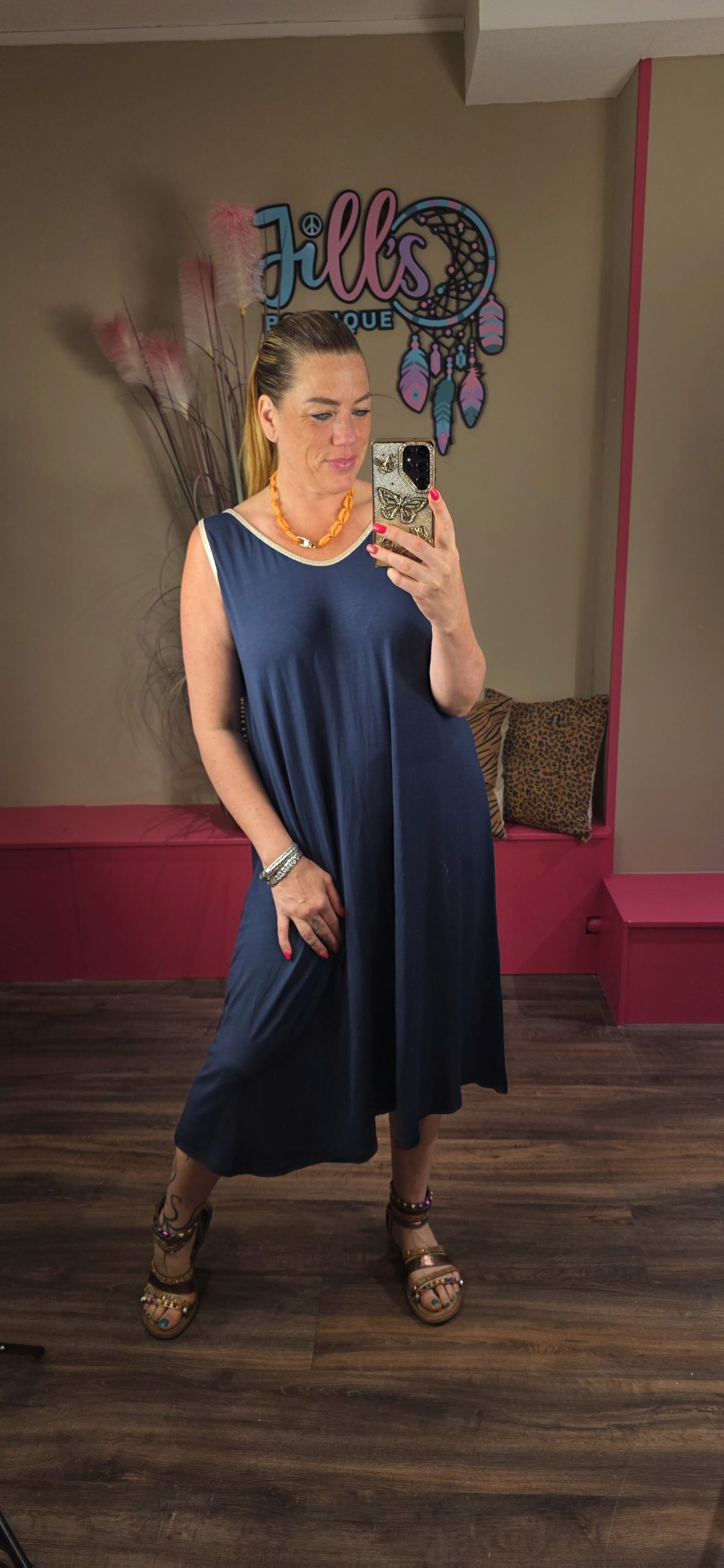 Jurk chey navy