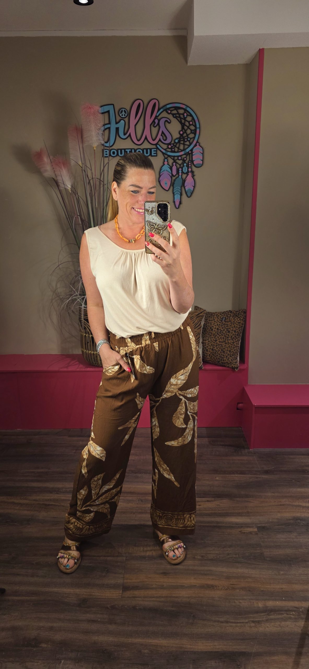 Top ballon beige