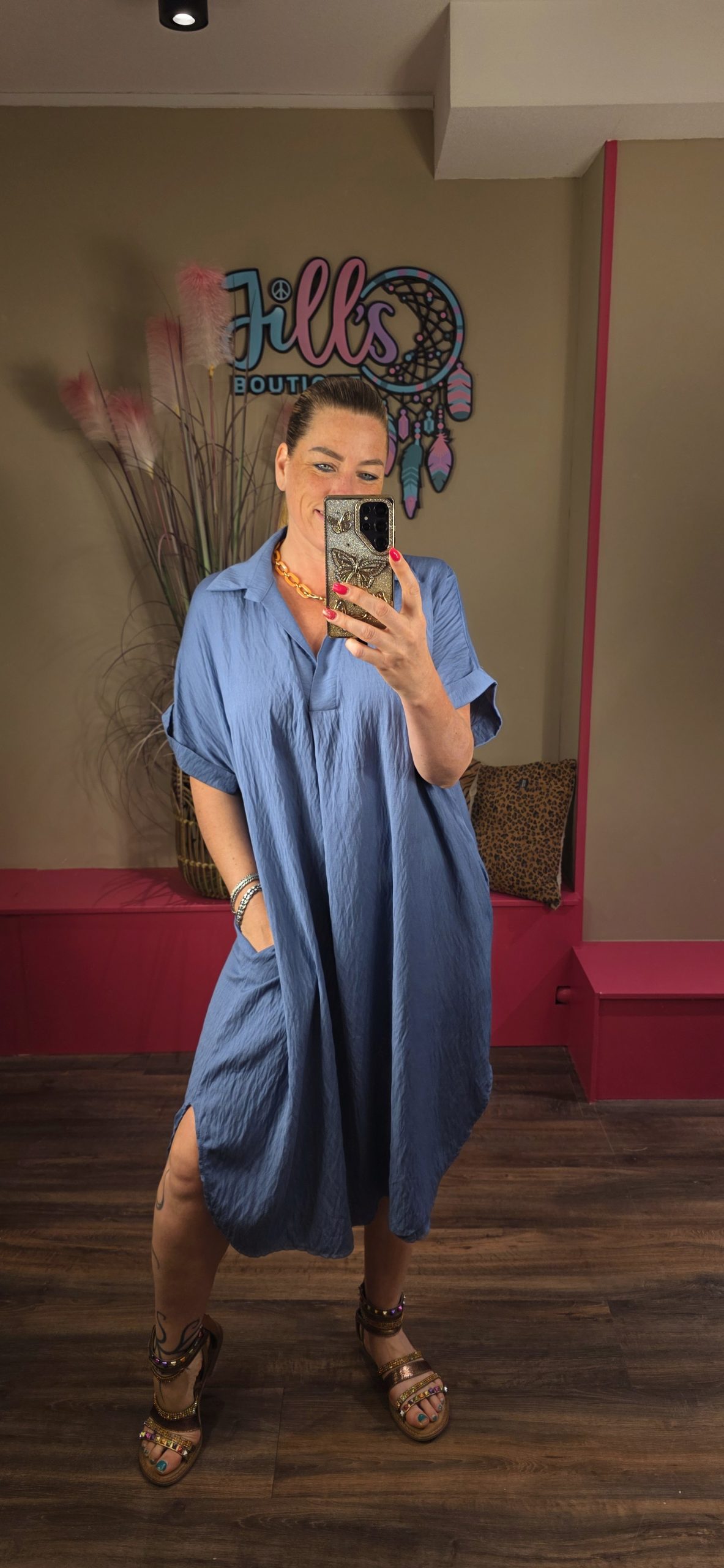 Tuniek/jurk Ellie denim