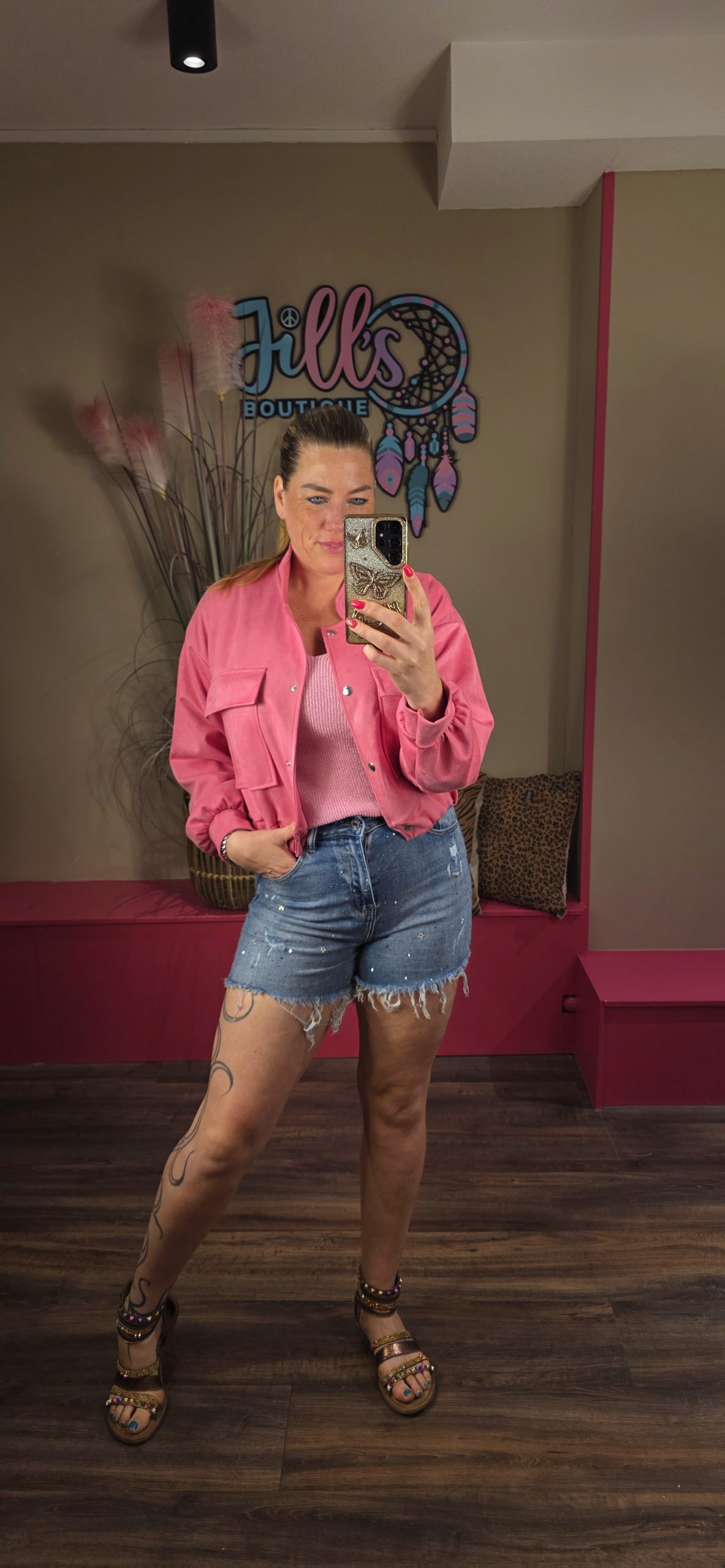 Jasja bomber roze