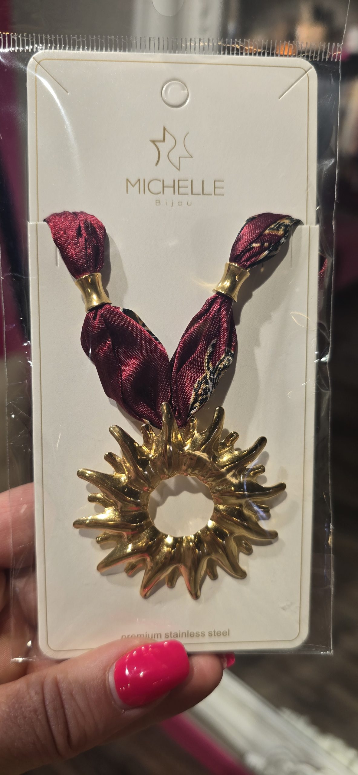 ketting stof red zon